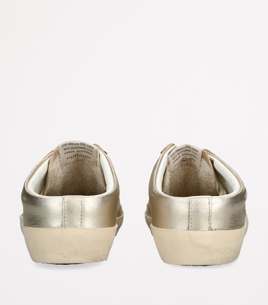 Golden Goose Leather Super Star Sabot Low-Top Sneakers Gold Comb Image 2