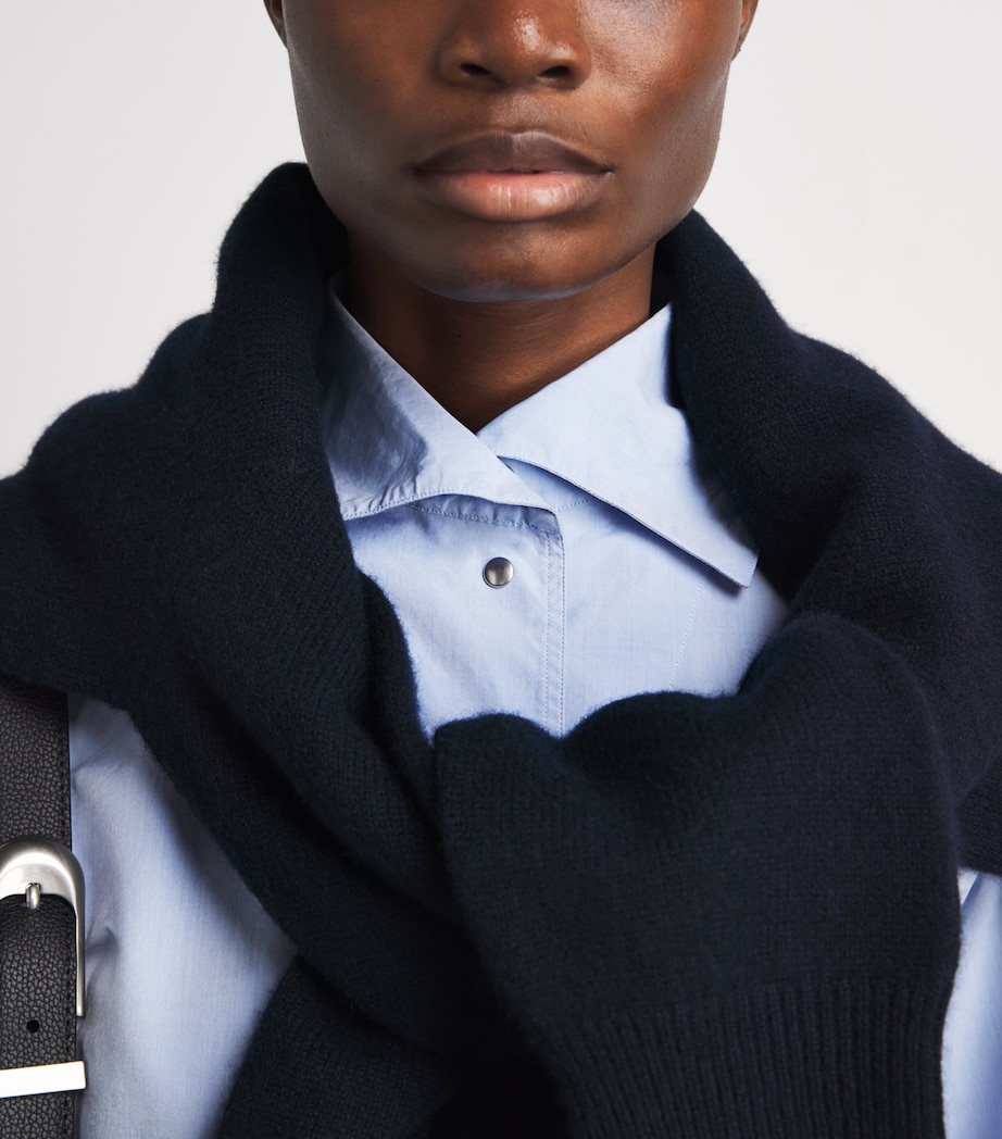 Jil Sander Womens Cotton Shape Shirt Blue Haze Image 3
