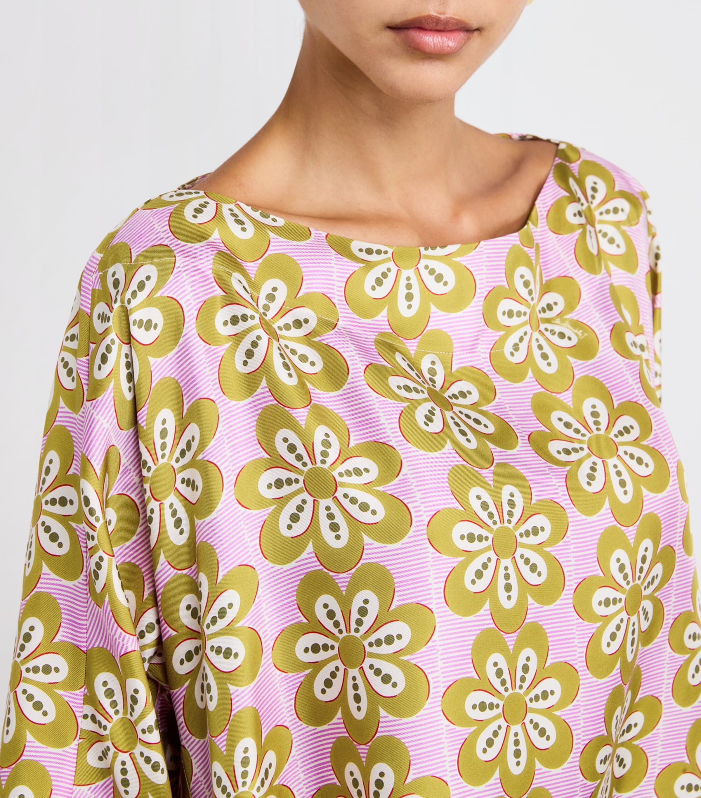 Floral Print Kaftan Maxi Dress PI01 CAPER Image 4