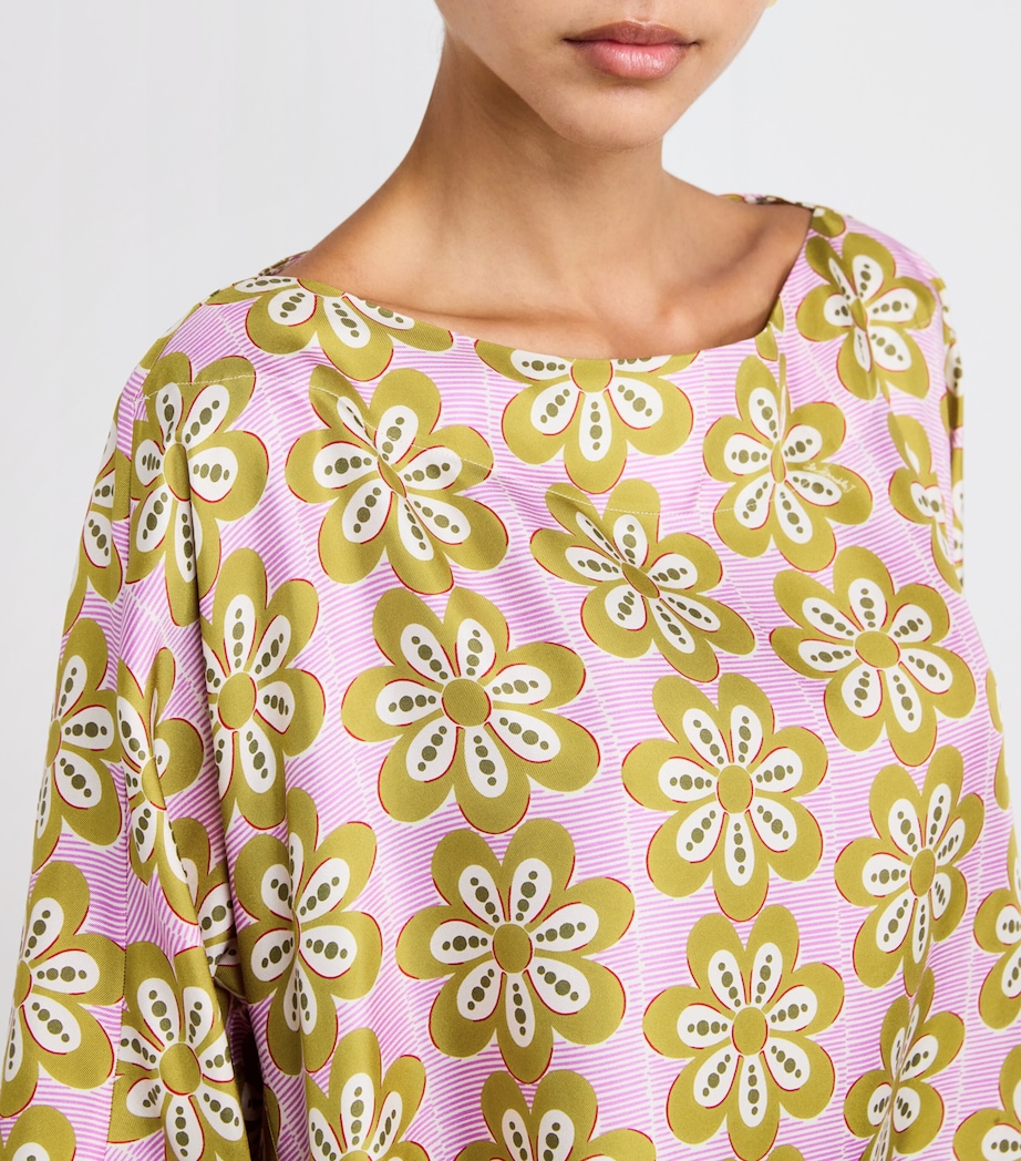 Floral Print Kaftan Maxi Dress PI01 CAPER Image 4