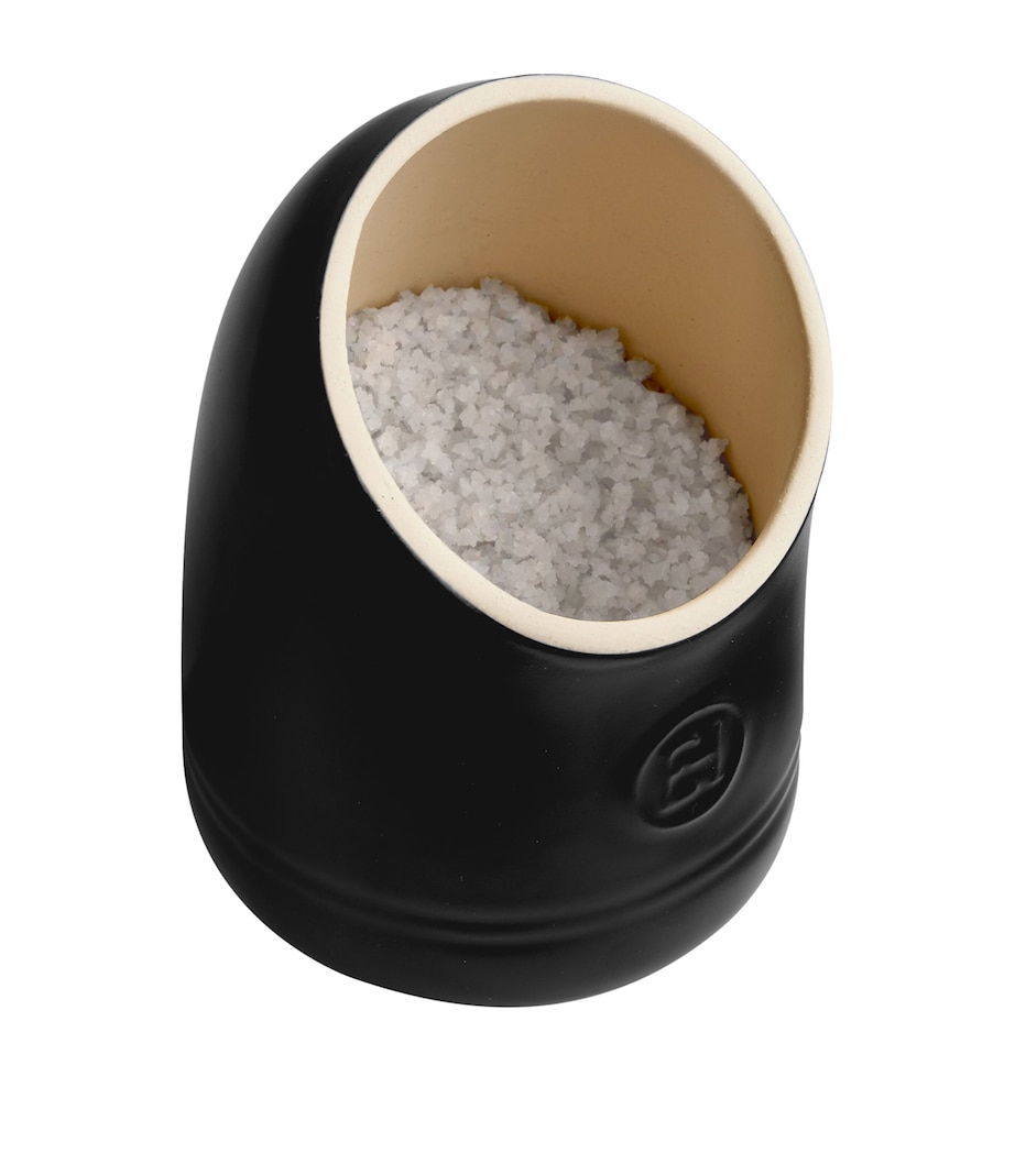 Emile Henry Ceramic Salt Pig (550ml) Black Image 2