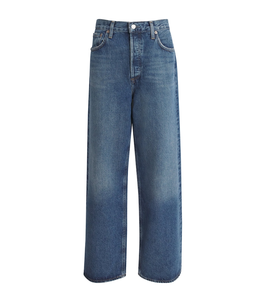AGOLDE Womens Low-Slung Baggy Jeans Sltin Image 1