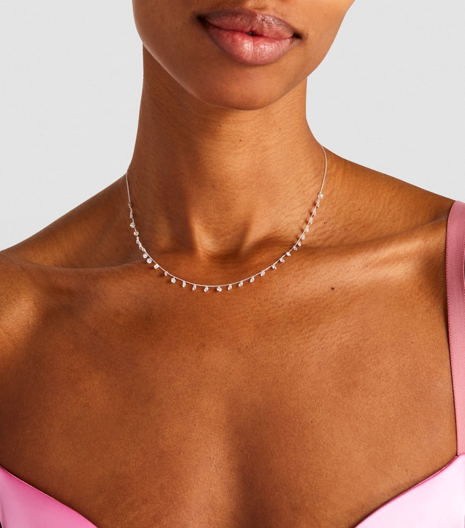 White Gold and Diamond 31-Stone Danaé Chain Necklace WHITE GOLD Image 5