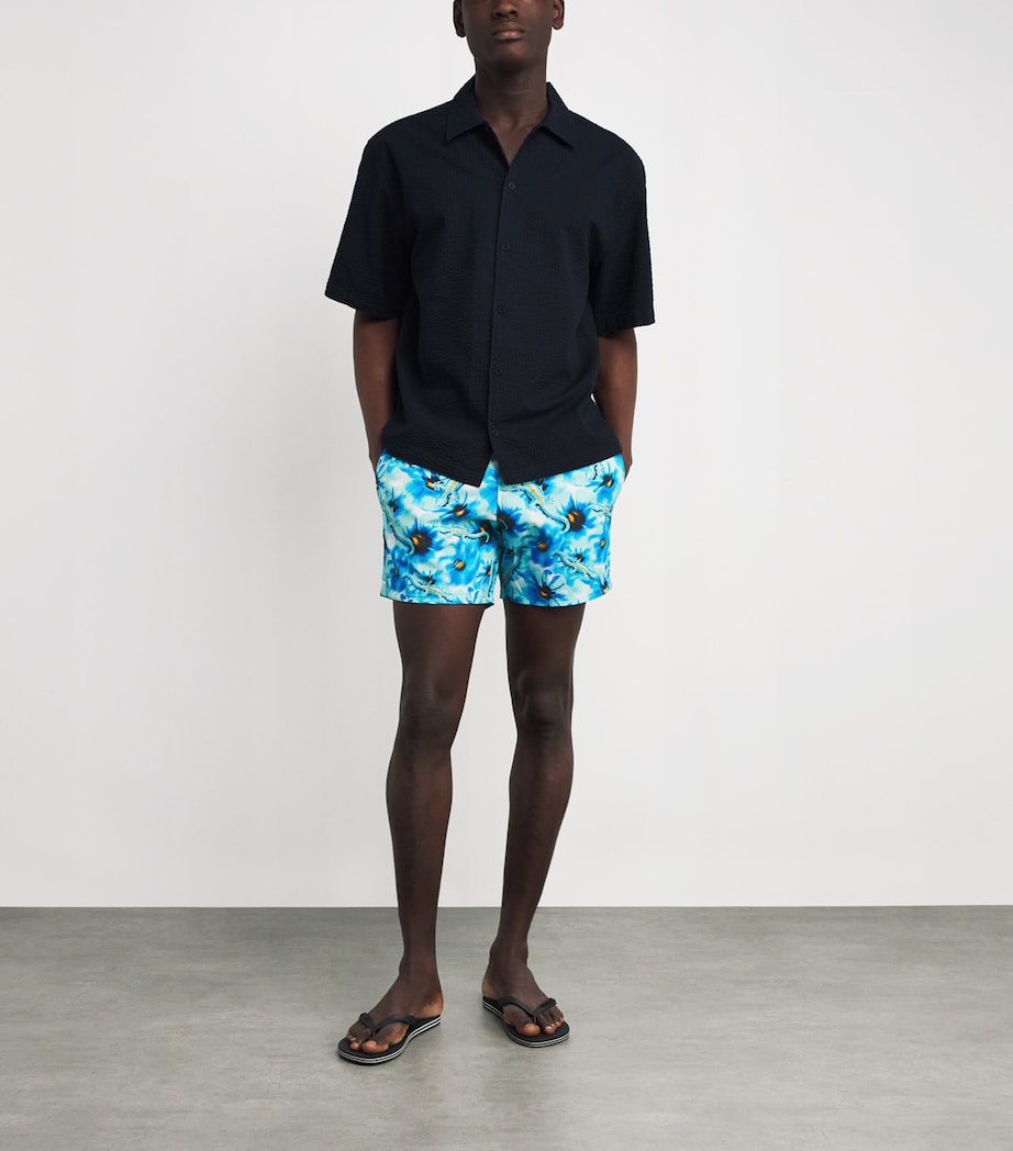 Poppies and Geckos Moorea Swim Shorts 612-TOPAZE BLEUE Image 2