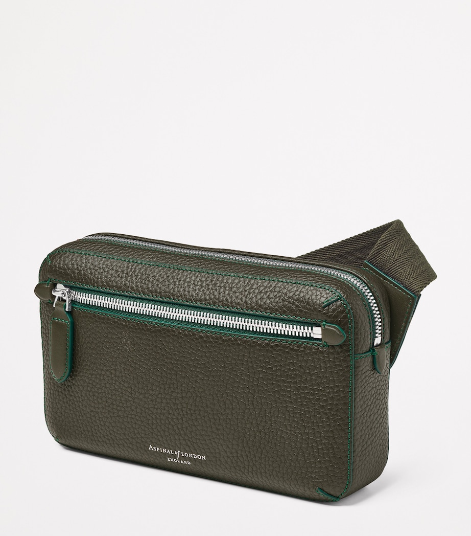 Leather Reporter Compact Belt Bag FORESTGREEN Image 2