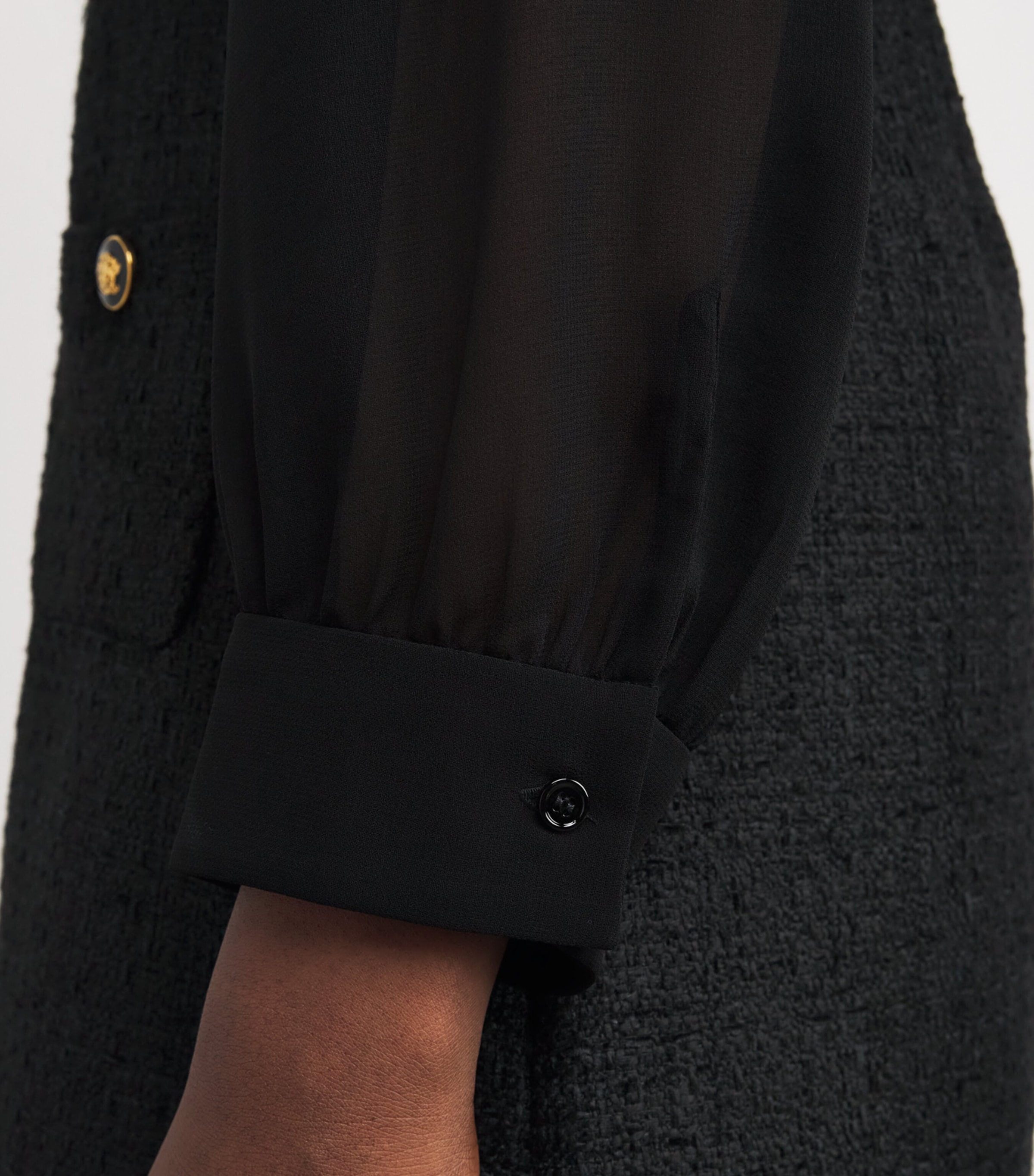 Tweed Mini Dress BLACK Image 6