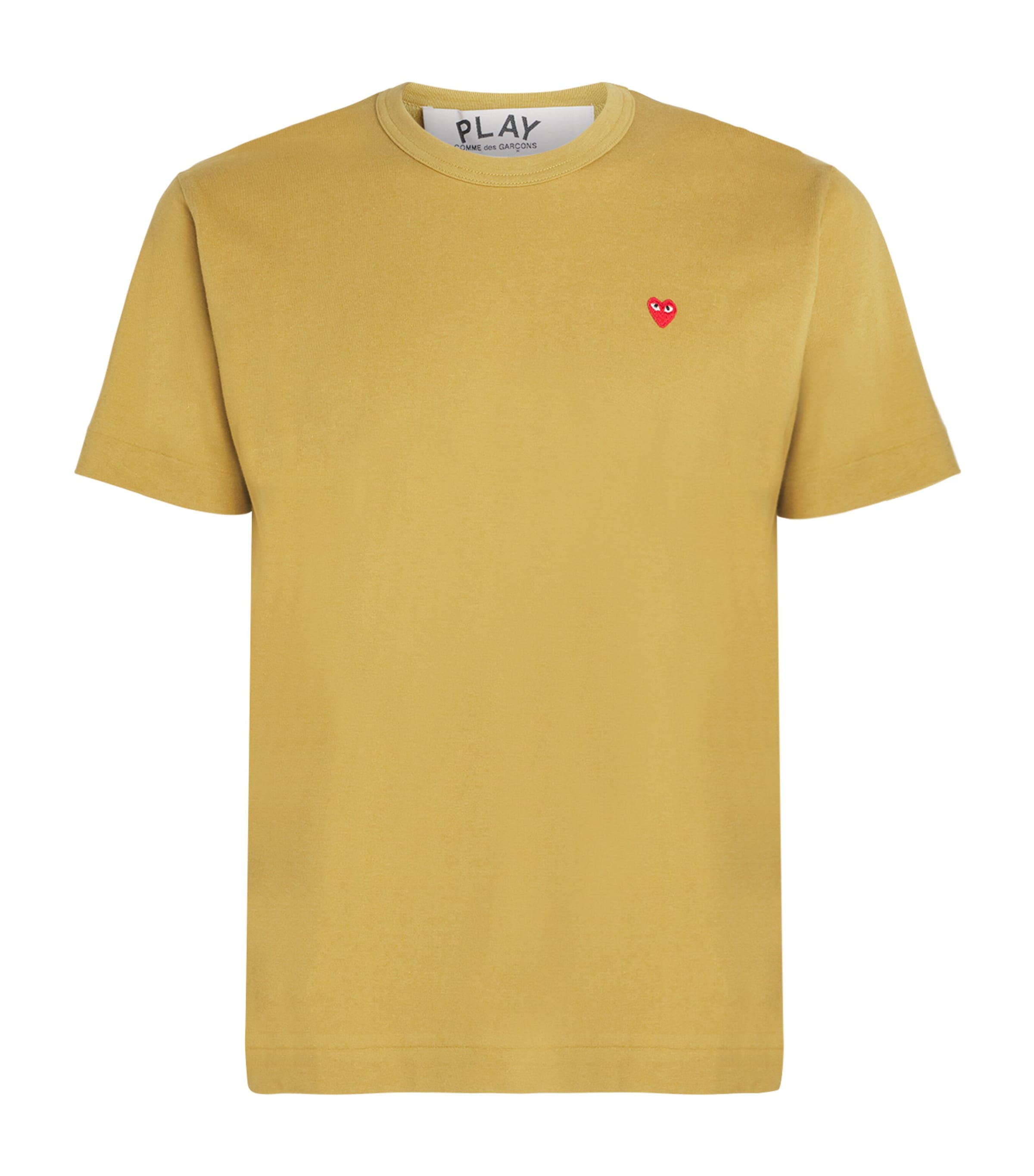 Comme Des Garçons Play Mens Mini Heart Logo T-Shirt Olive Image 1