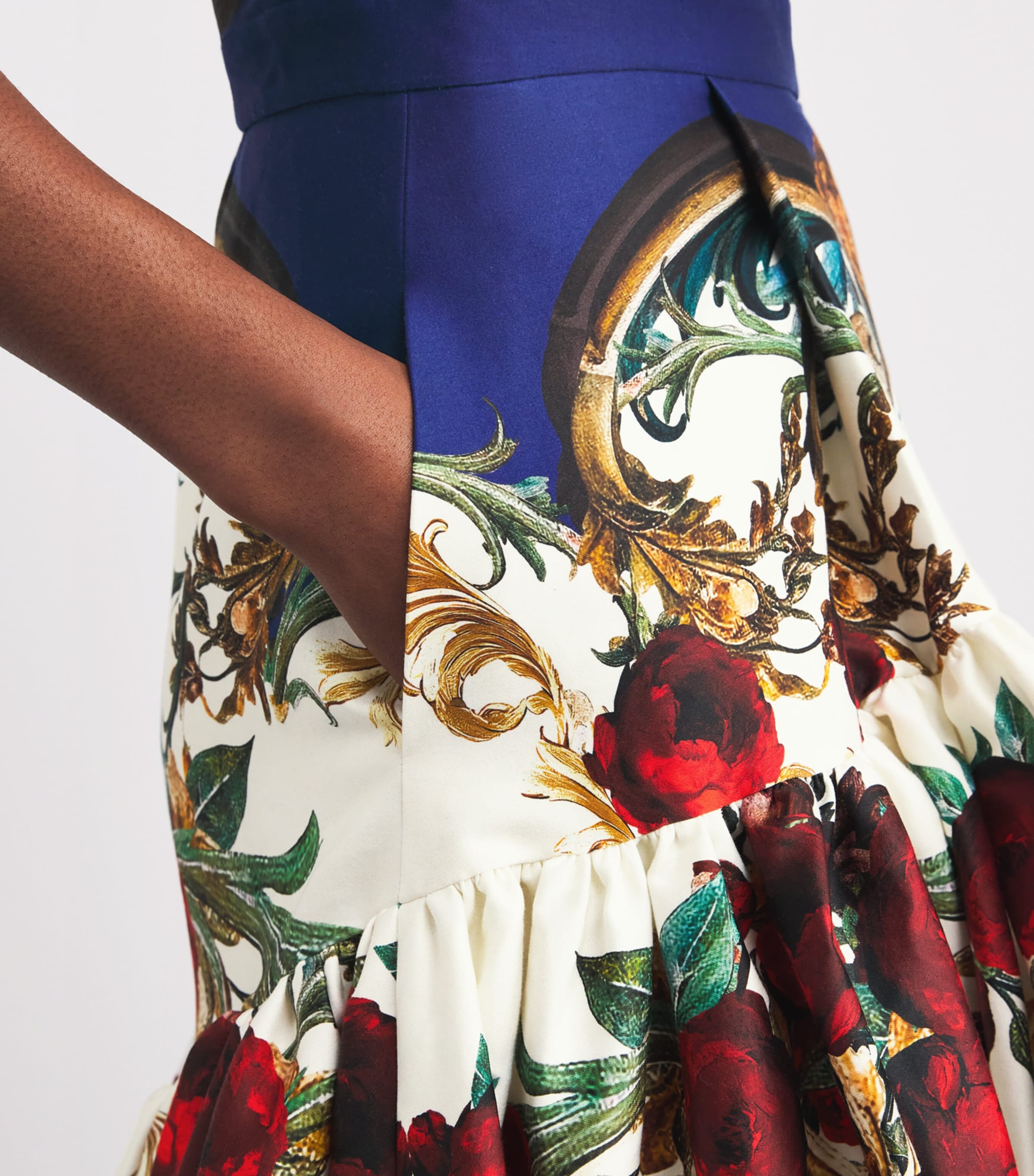 Stretch-Cotton Diana Midi Dress D439 GILDED ROSE Image 4