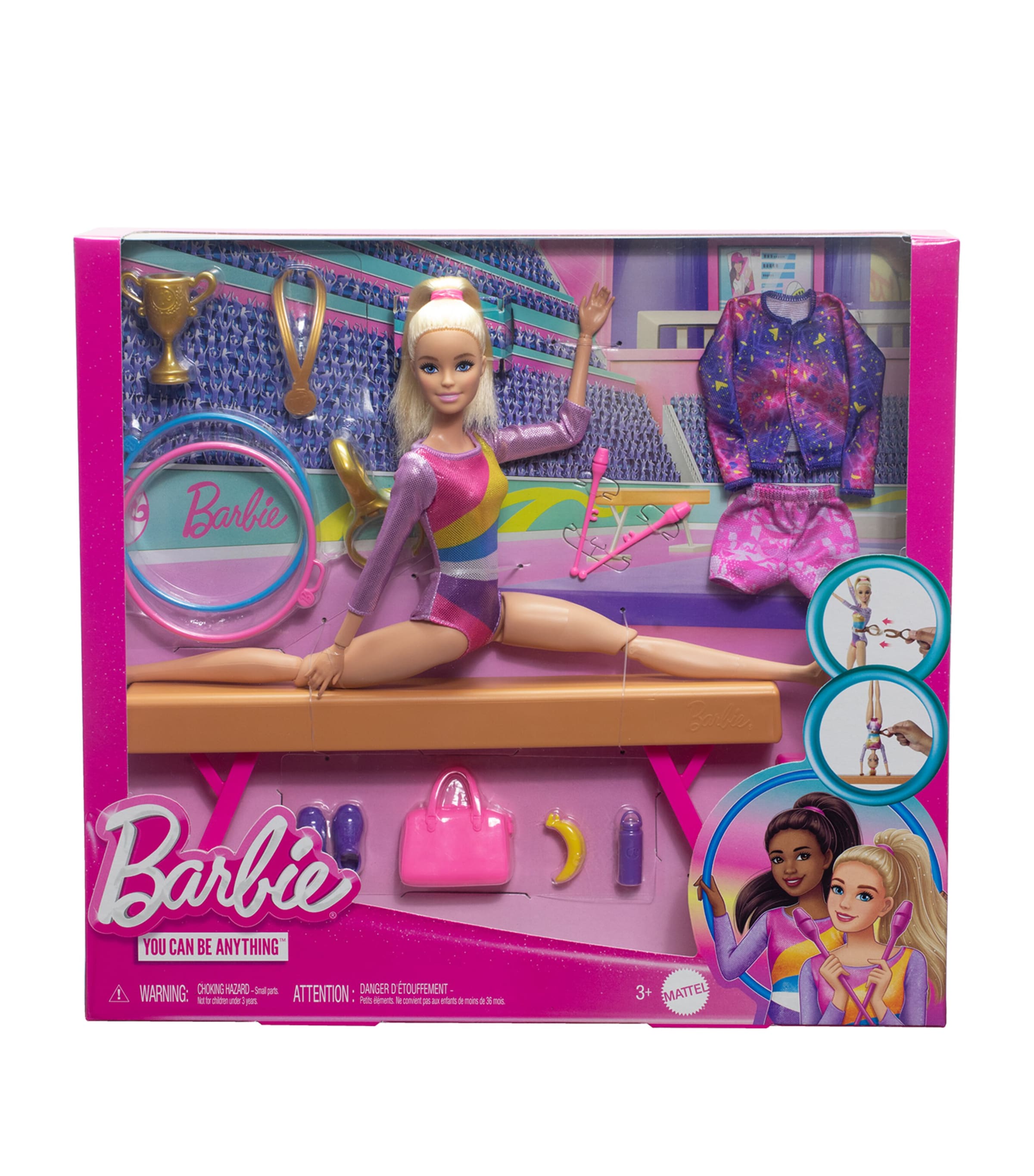 Barbie Gymnastics Play Set MULTI Image 4