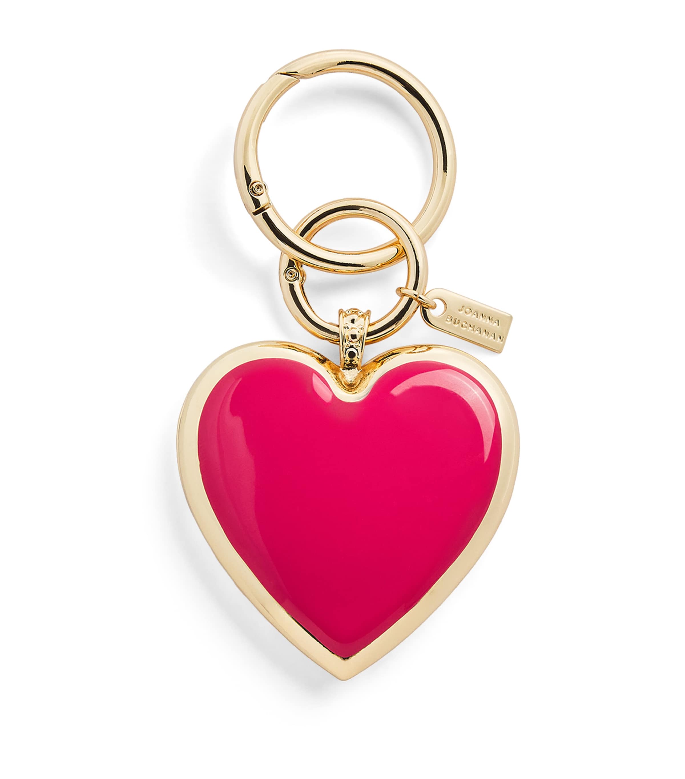 Joanna Buchanan Heart Bag Charm Pink Image 1