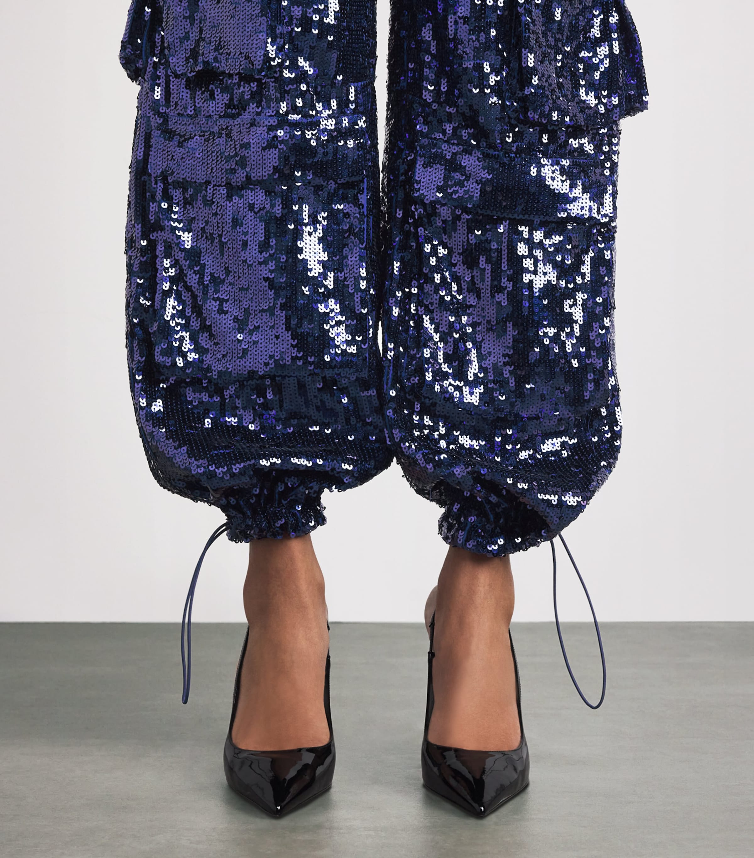 Sequin Olympia Cargo Trousers B401 MIDNIGHT BLUE Image 6