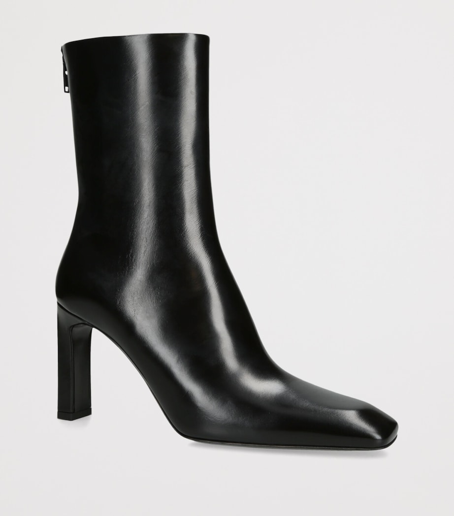 Toteme Nappa Leather Ankle Boots 85 Black Image 3