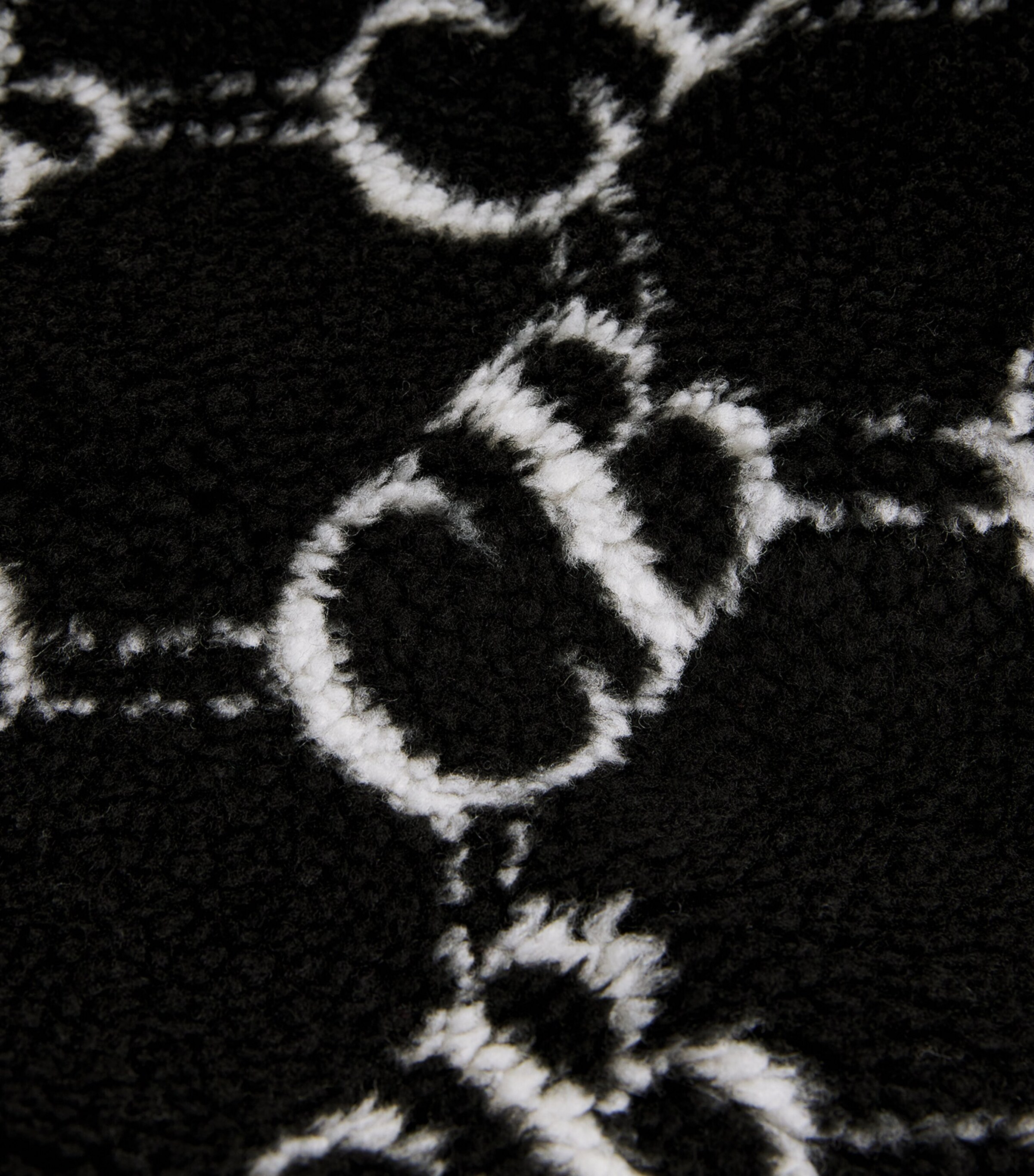 Monogram Fleece Jacket BLACK 000 Image 5
