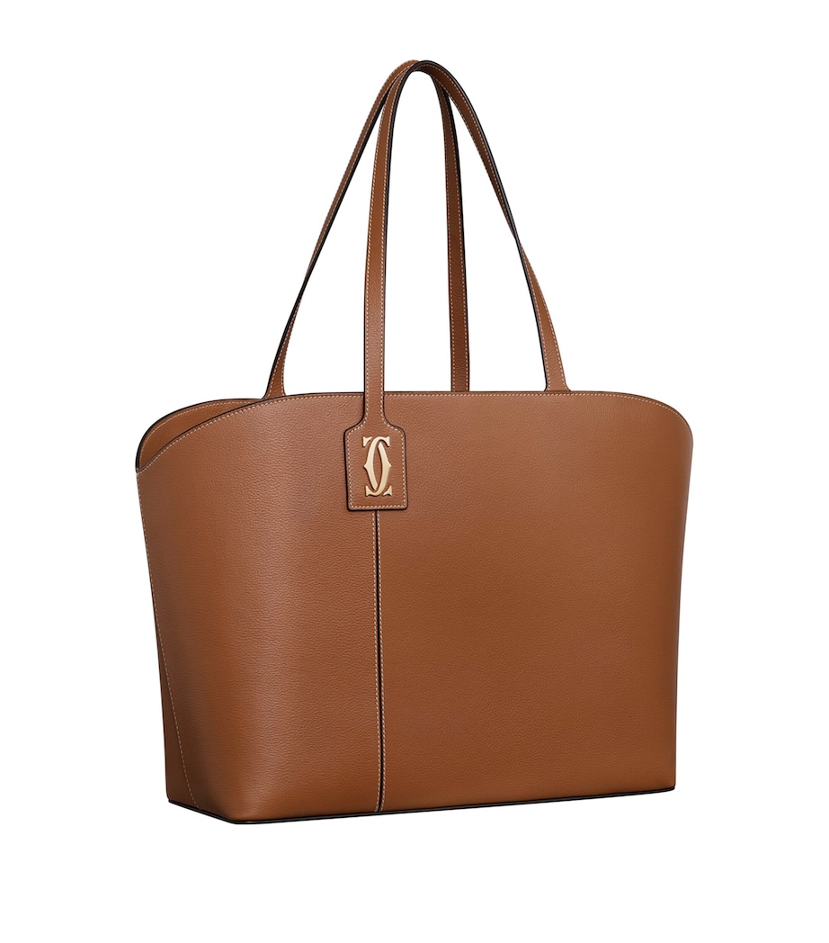 Calfskin C de Cartier Tote Bag CARAMEL Image 1