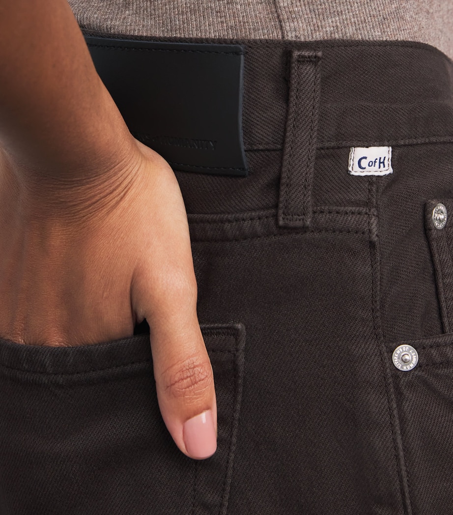 Miro Mid-Rise Relaxed Jeans CAROB (DK BROWN) Image 6