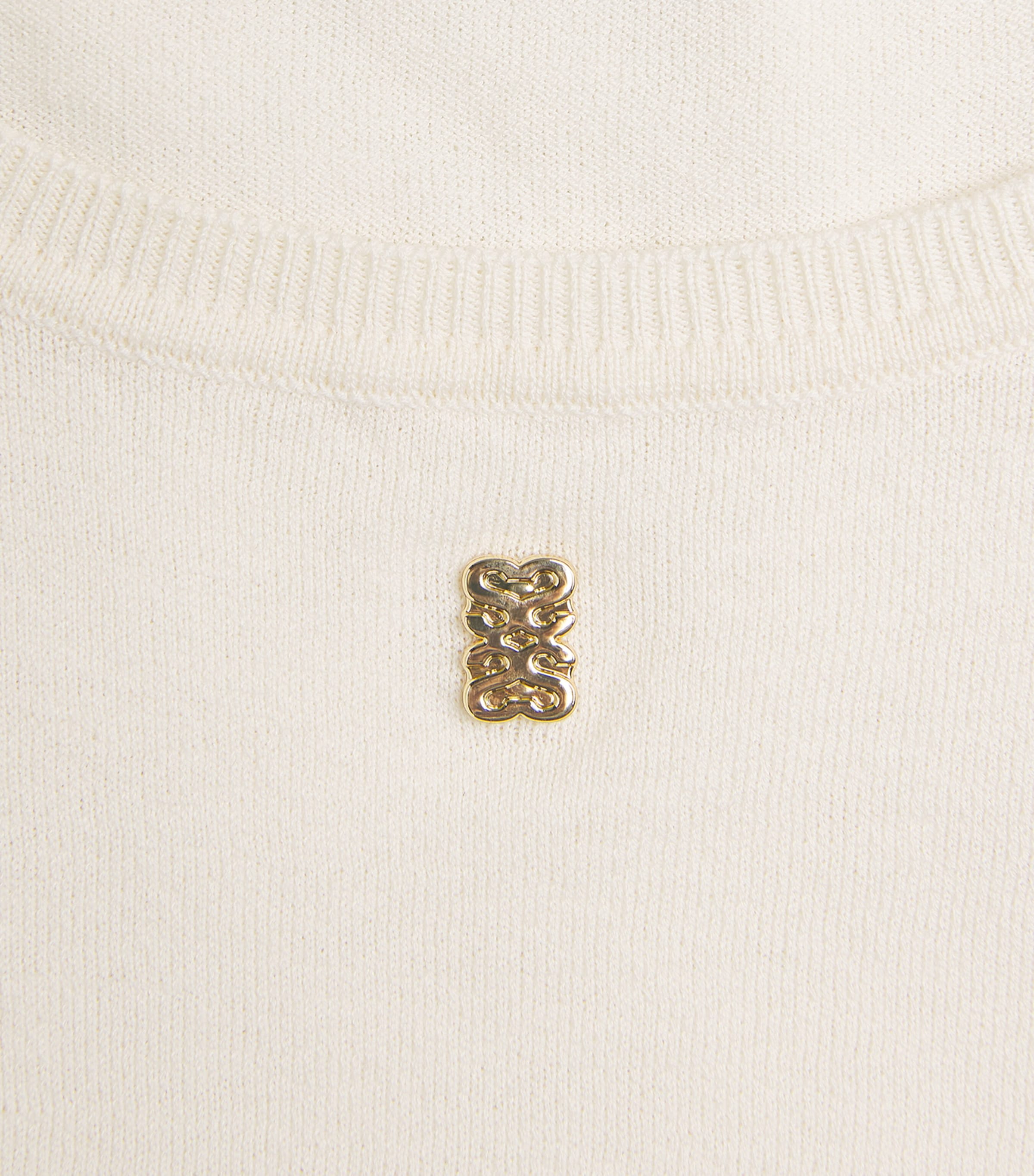 Cotton-Blend Tank Top ECRU Image 5