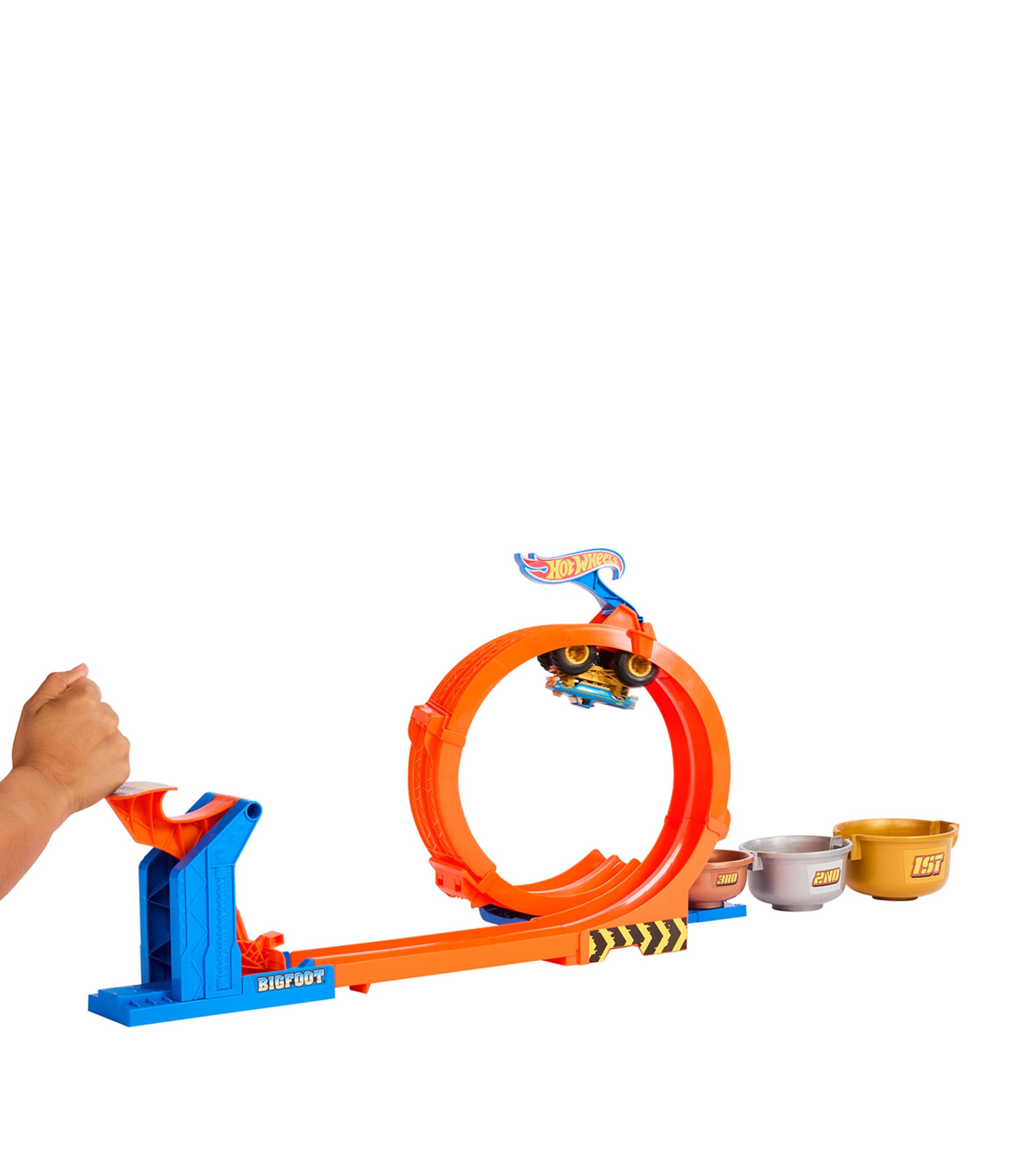 Hot Wheels Monster Trucks Loop-and-Flip Trophy Challenge Set MULTI Image 5