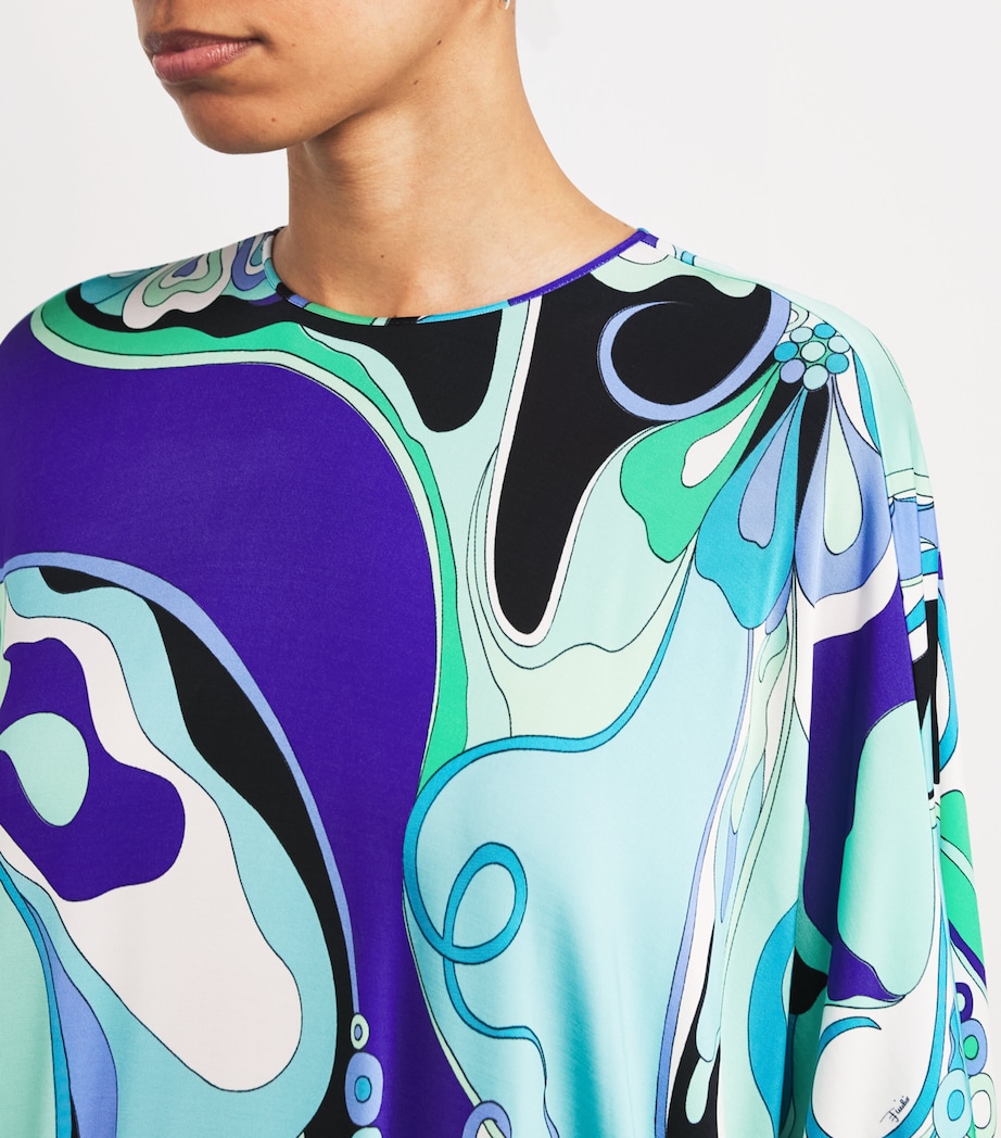 Kaftan Maxi Dress 025 VERDE/LILLA Image 6