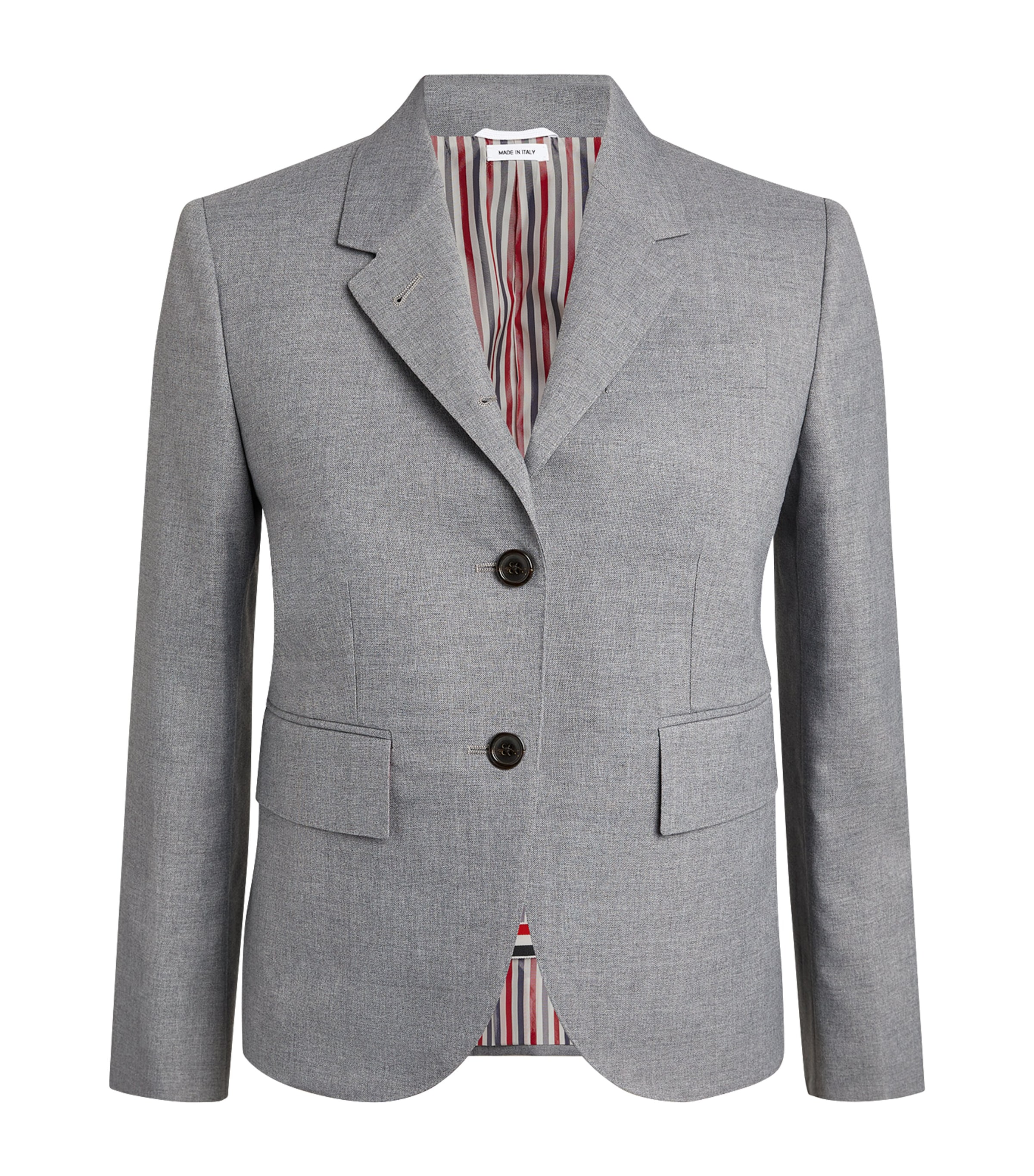 Thom Browne Wool High Armhole Sport Coat In Gray