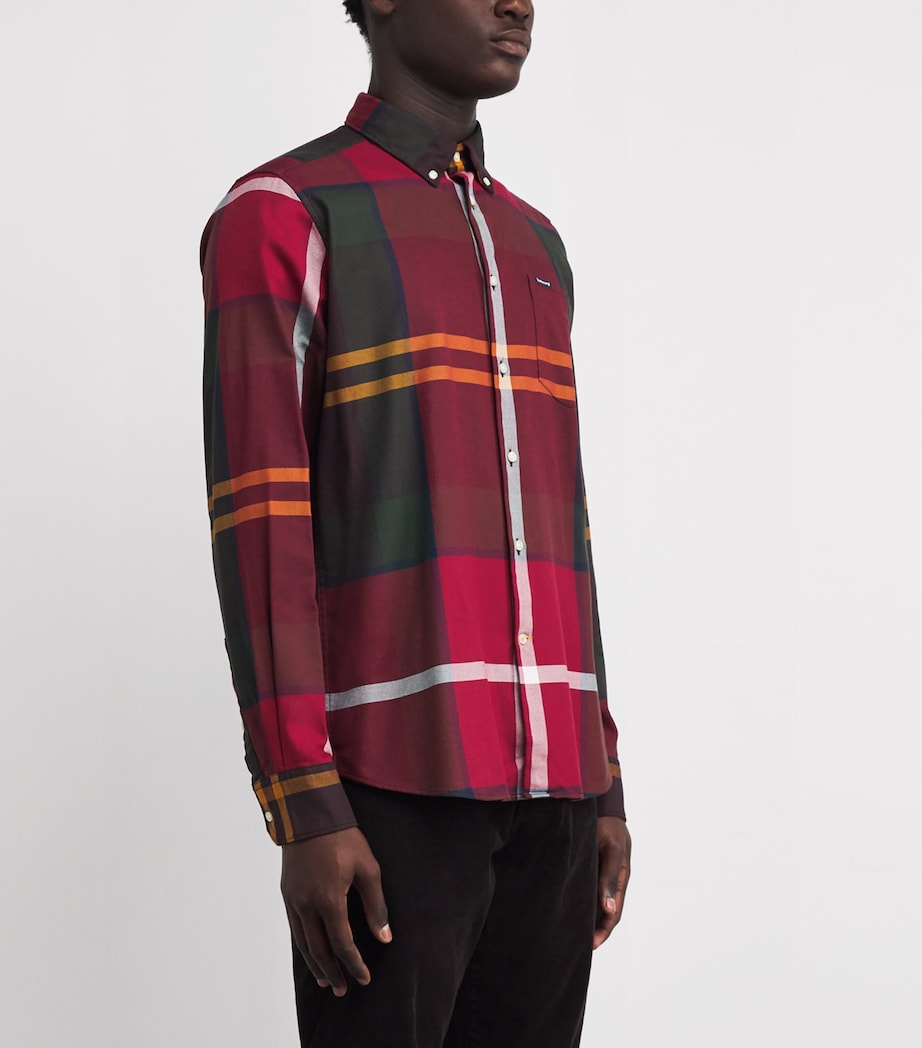 Cotton Tailored Dunoon Shirt WINTERBERRY TARTAN Image 3