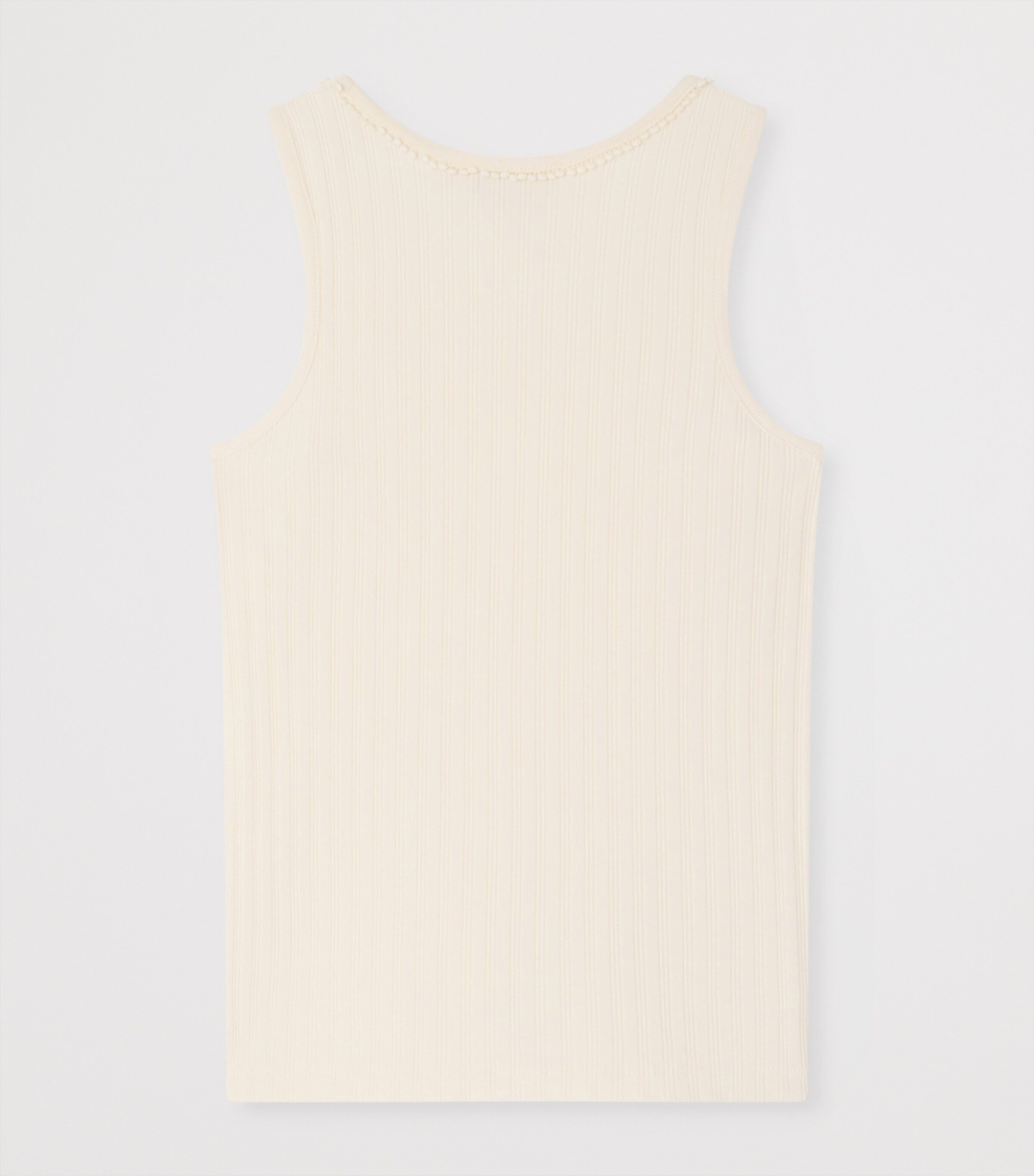 Bonpoint Cotton-Blend Edina Tank Top (10-14 Years) Blanc Lait Image 2