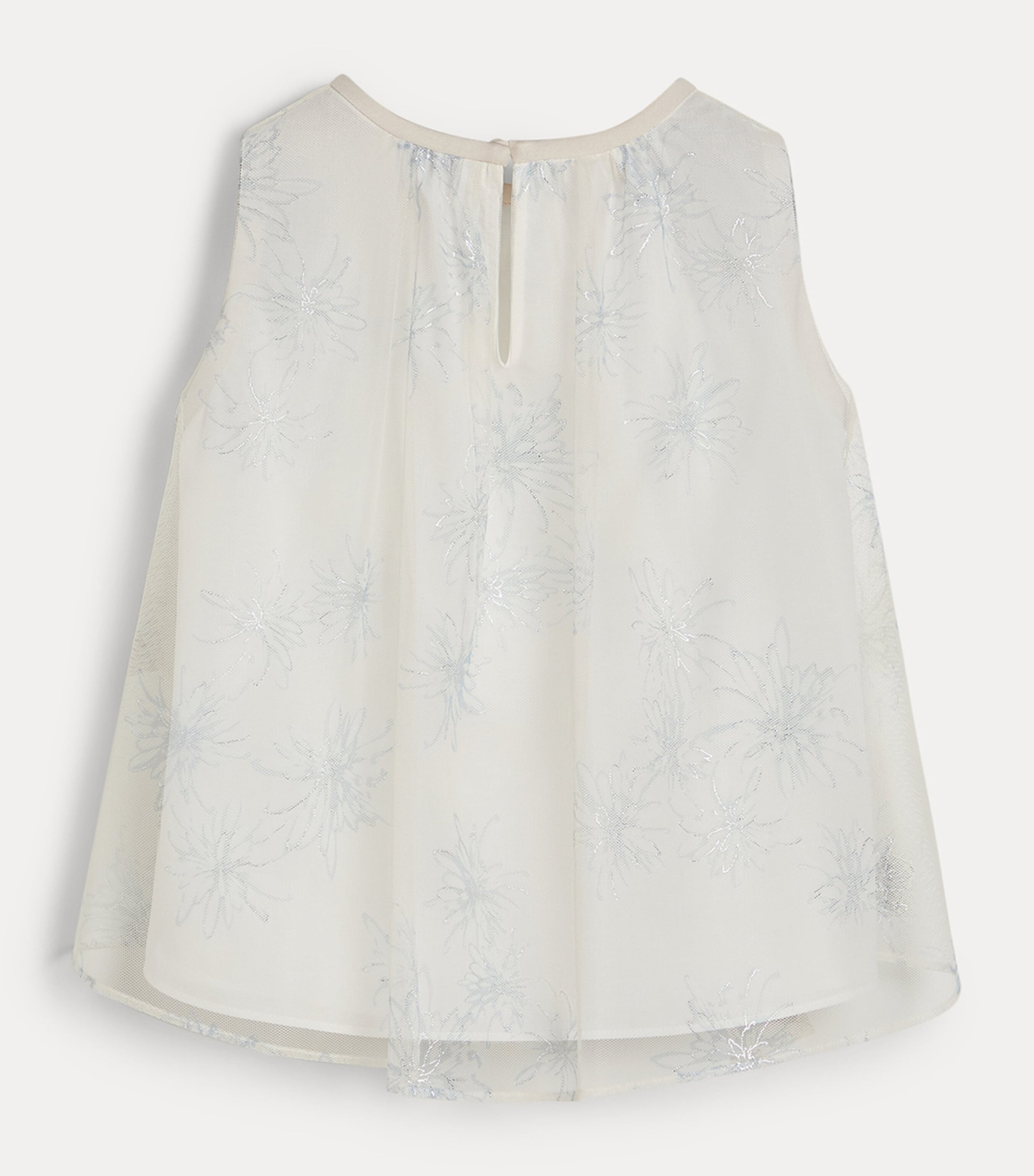 Brunello Cucinelli Kids Tulle Floral Blouse (4-6 Years) Image 2
