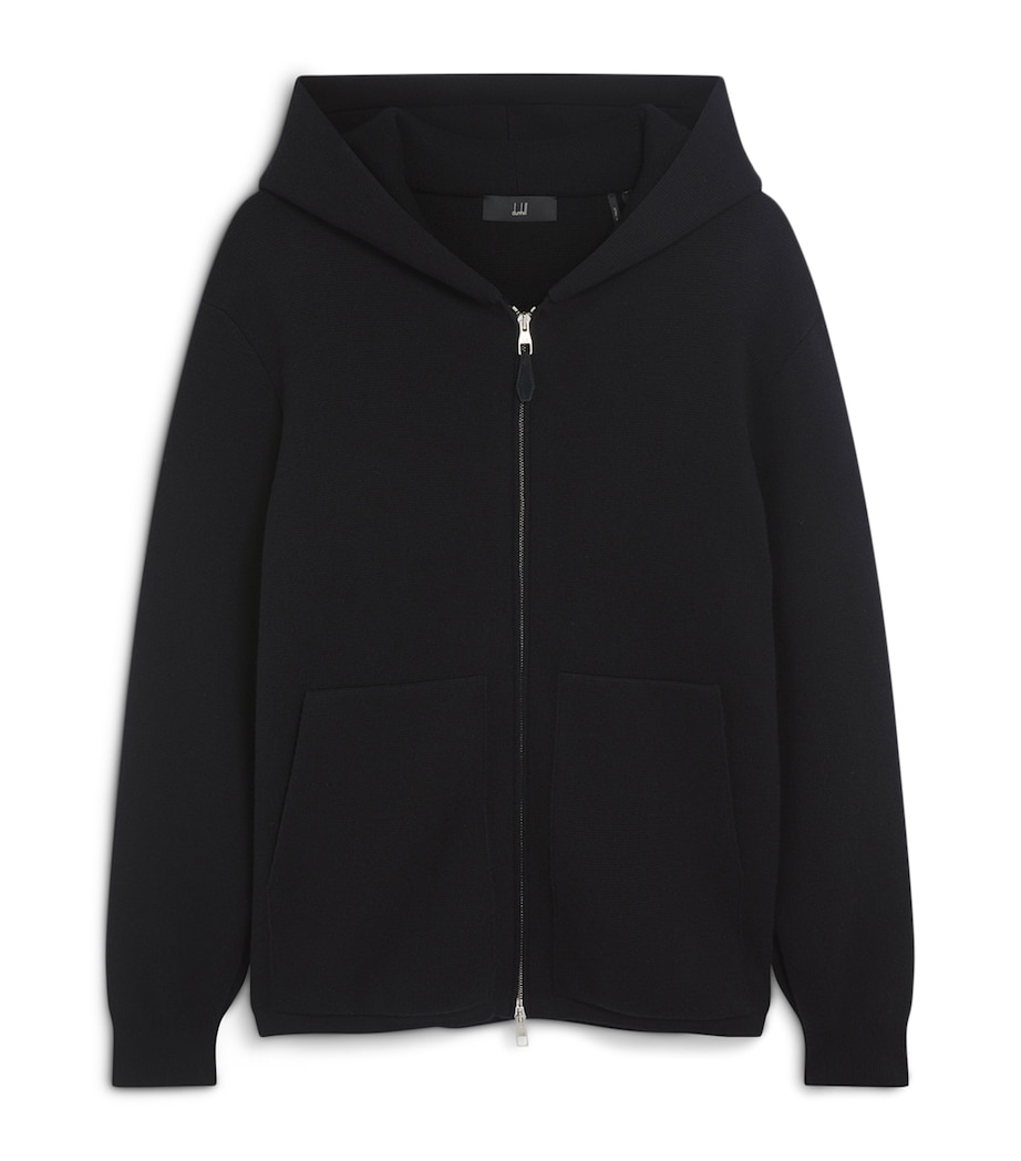 Cotton-Cashmere Zip-Up Hoodie 416HOUSE NAVY Image 1