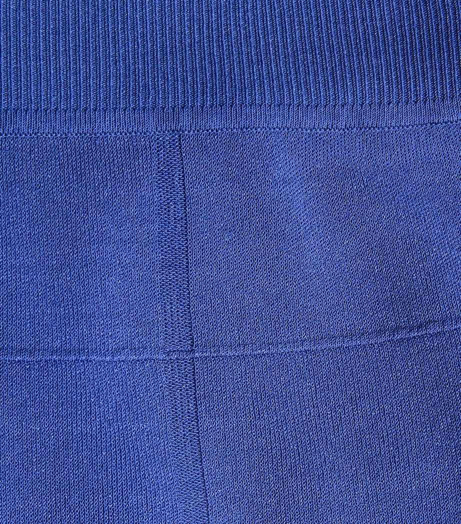 Grid Knit Straight Trousers COBALT Image 5