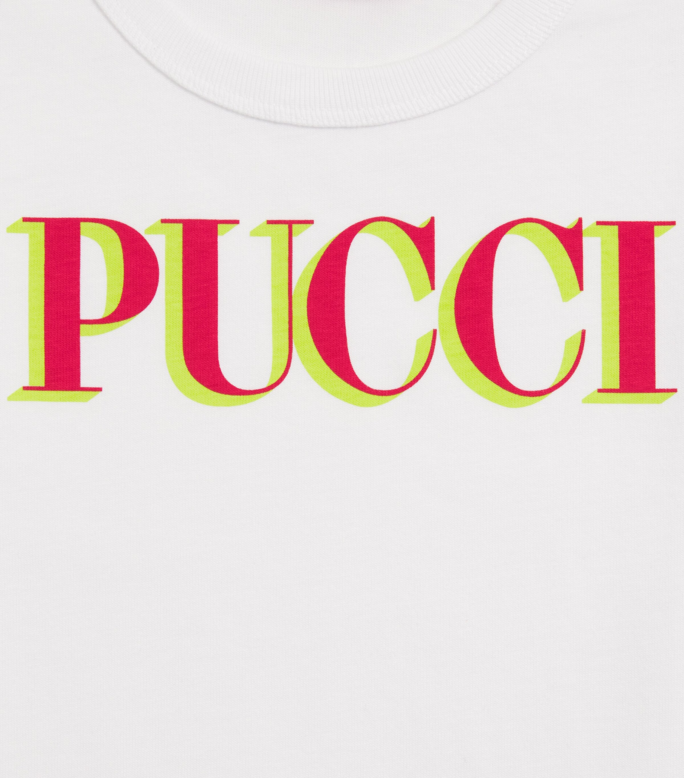 PUCCI Junior Logo Print T-Shirt (4-14 Years) White/red Image 3