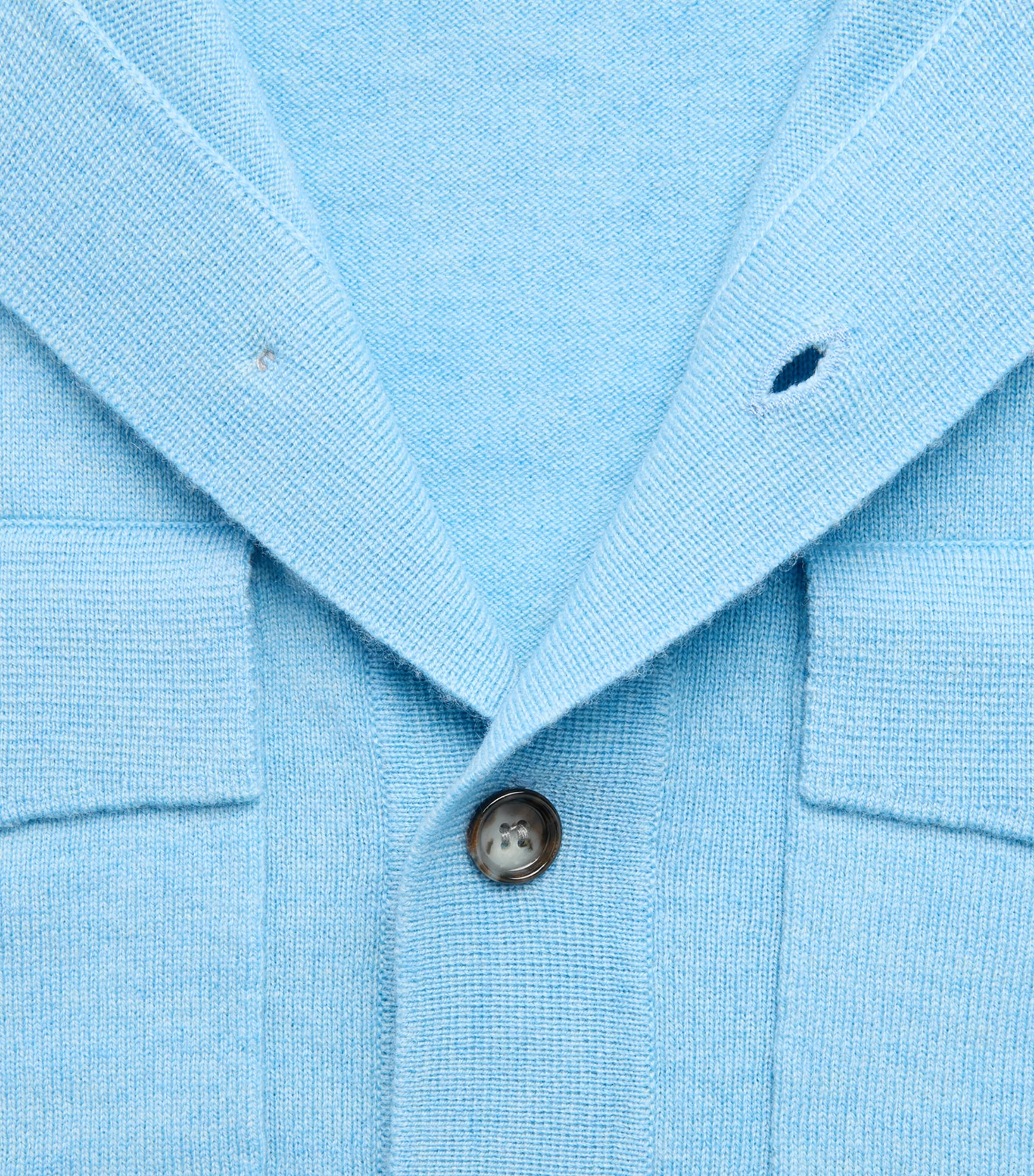 Allude Mens Virgin Wool-Cashmere Overshirt Image 6