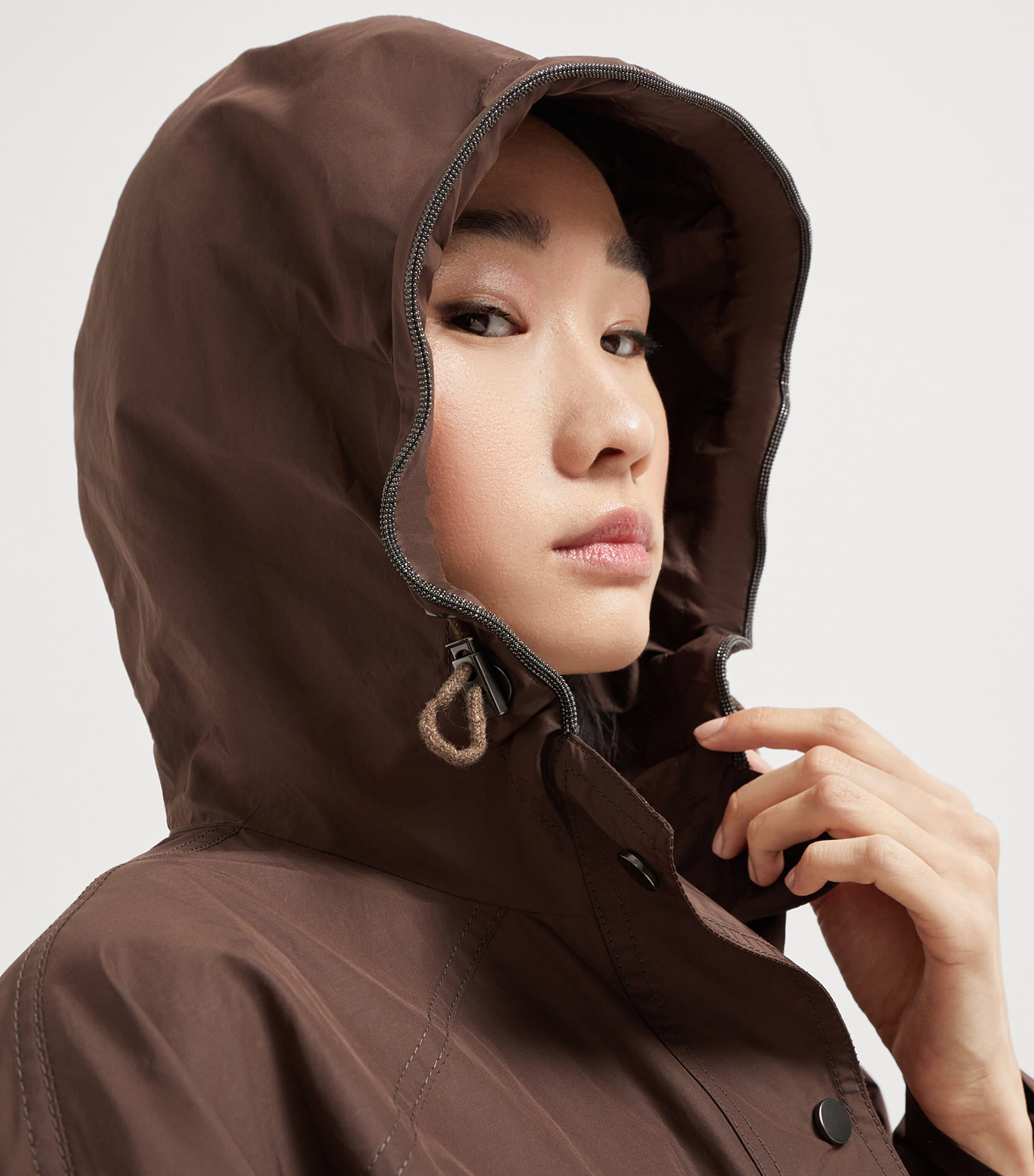 Water-Resistant Taffeta Parka C4228 Image 6