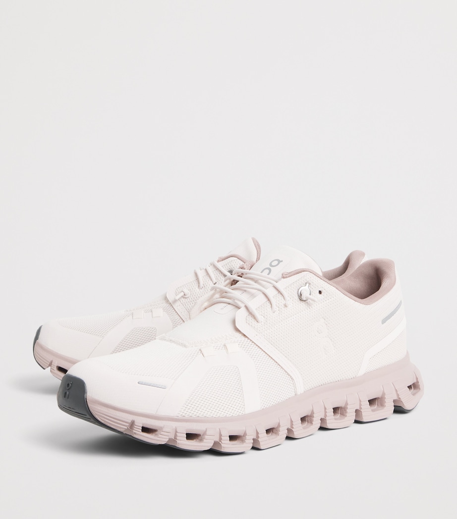 On Womens Cloud 6 Trainers Oyster | Biscuit Image 3