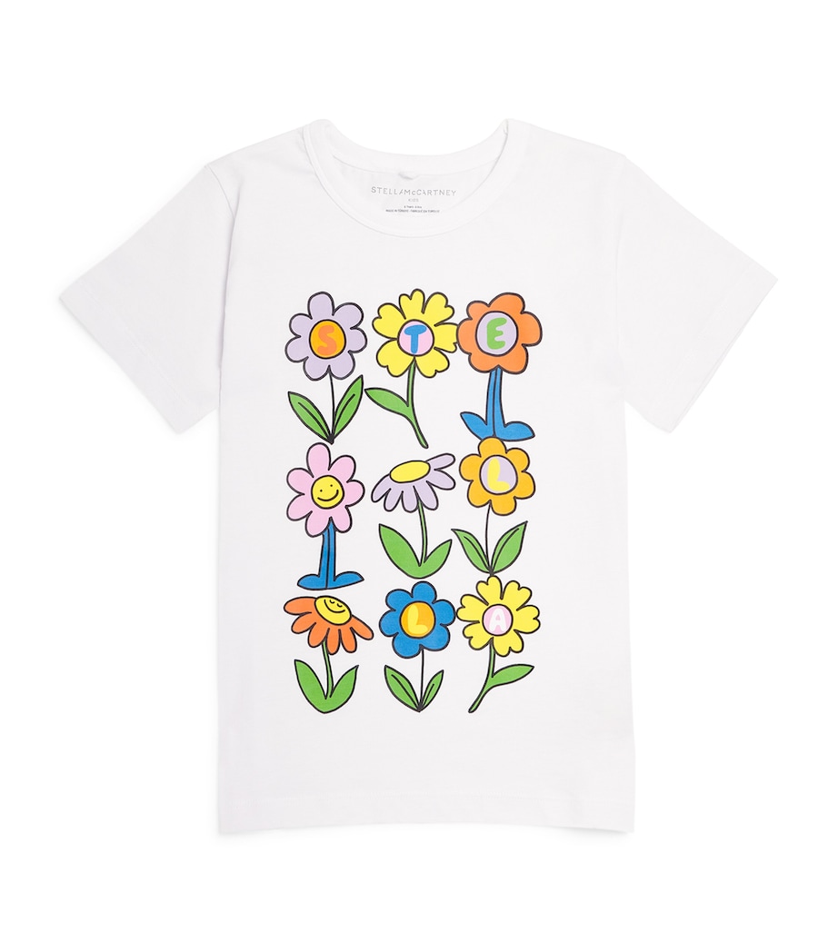 Cotton Flower Graphic T-Shirt (3-14+ Years) 100WHITE Image 1