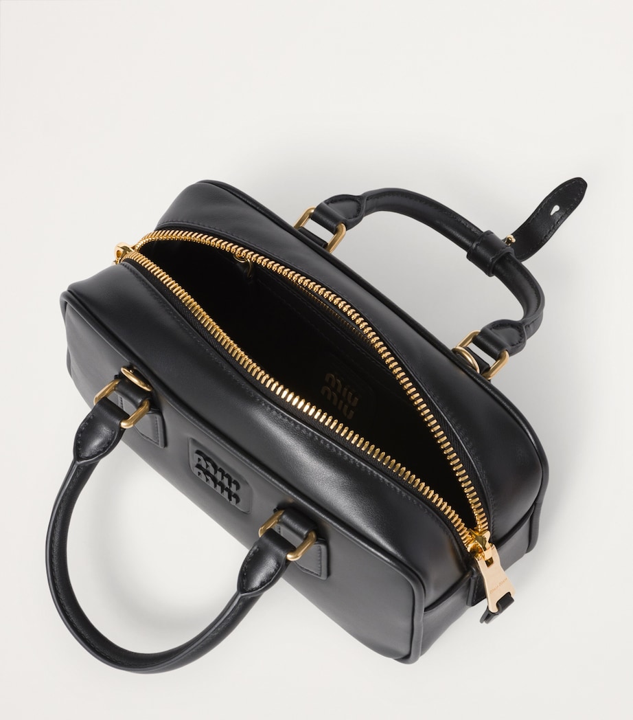 Leather Arcadie Top-Handle Bag F0002 Image 5