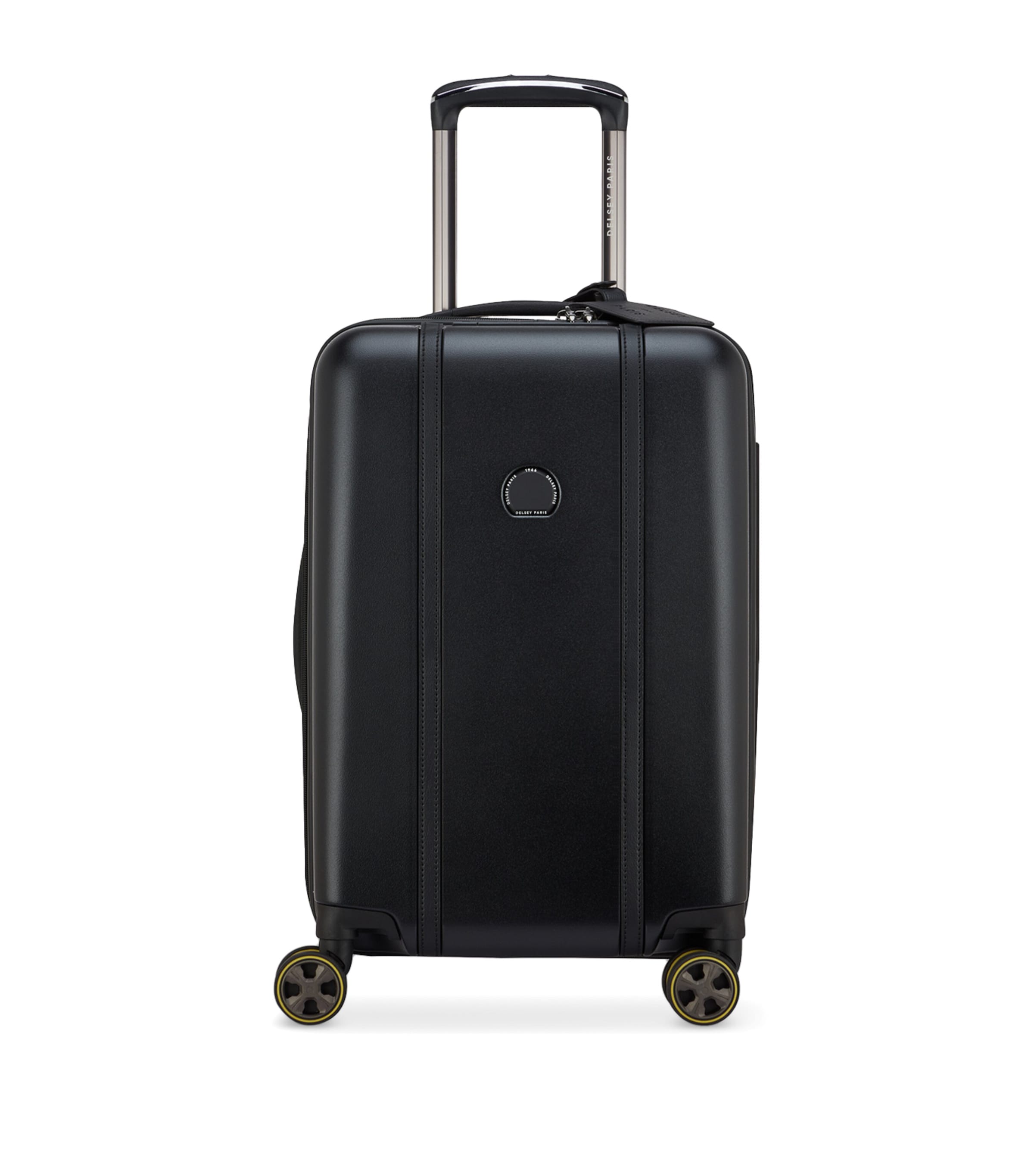 Delsey Cadence Expandable Hard Cabin Suitcase In Black