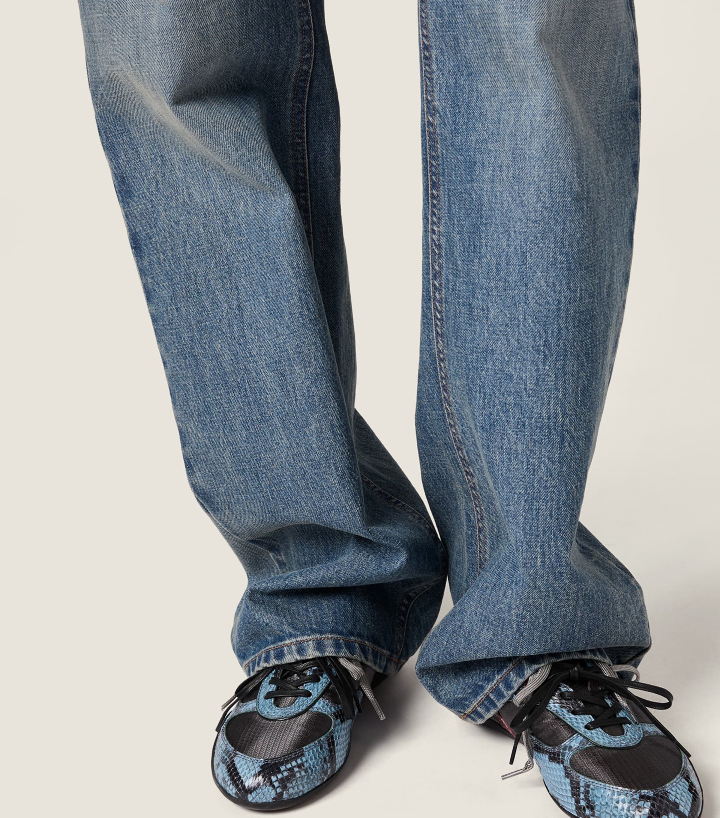 Logo Straight Jeans F0008 Image 4