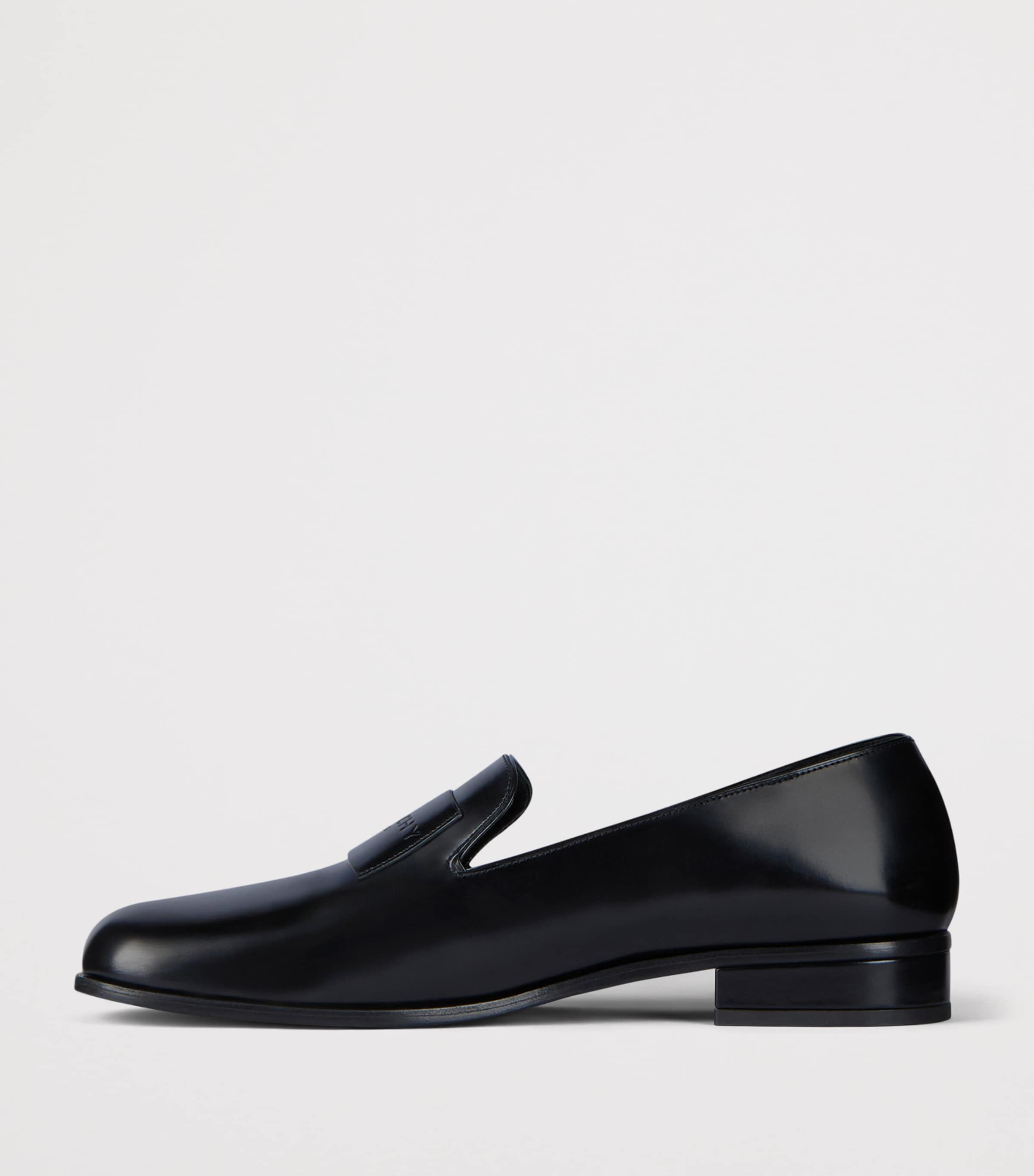 Leather Logo Loafers BLACK Image 2