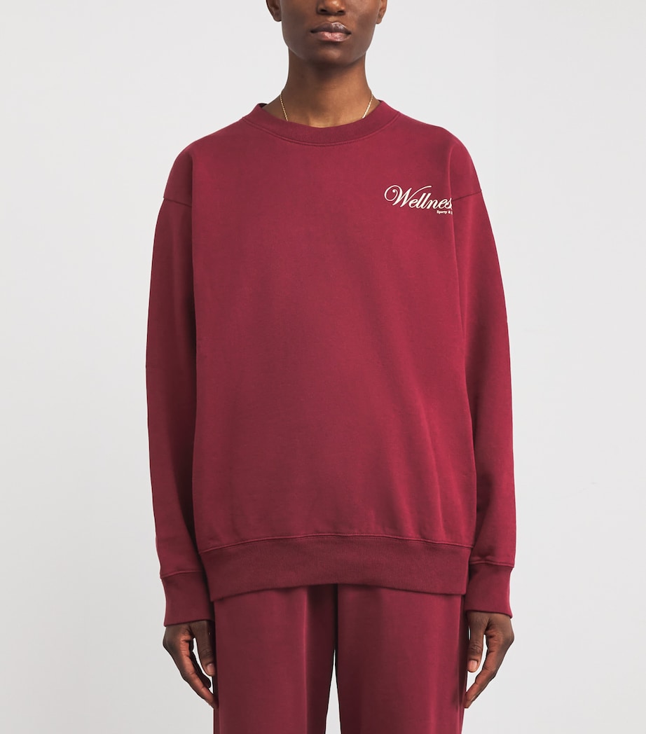 Cotton Soho Sweatshirt 27 MERLOT Image 3