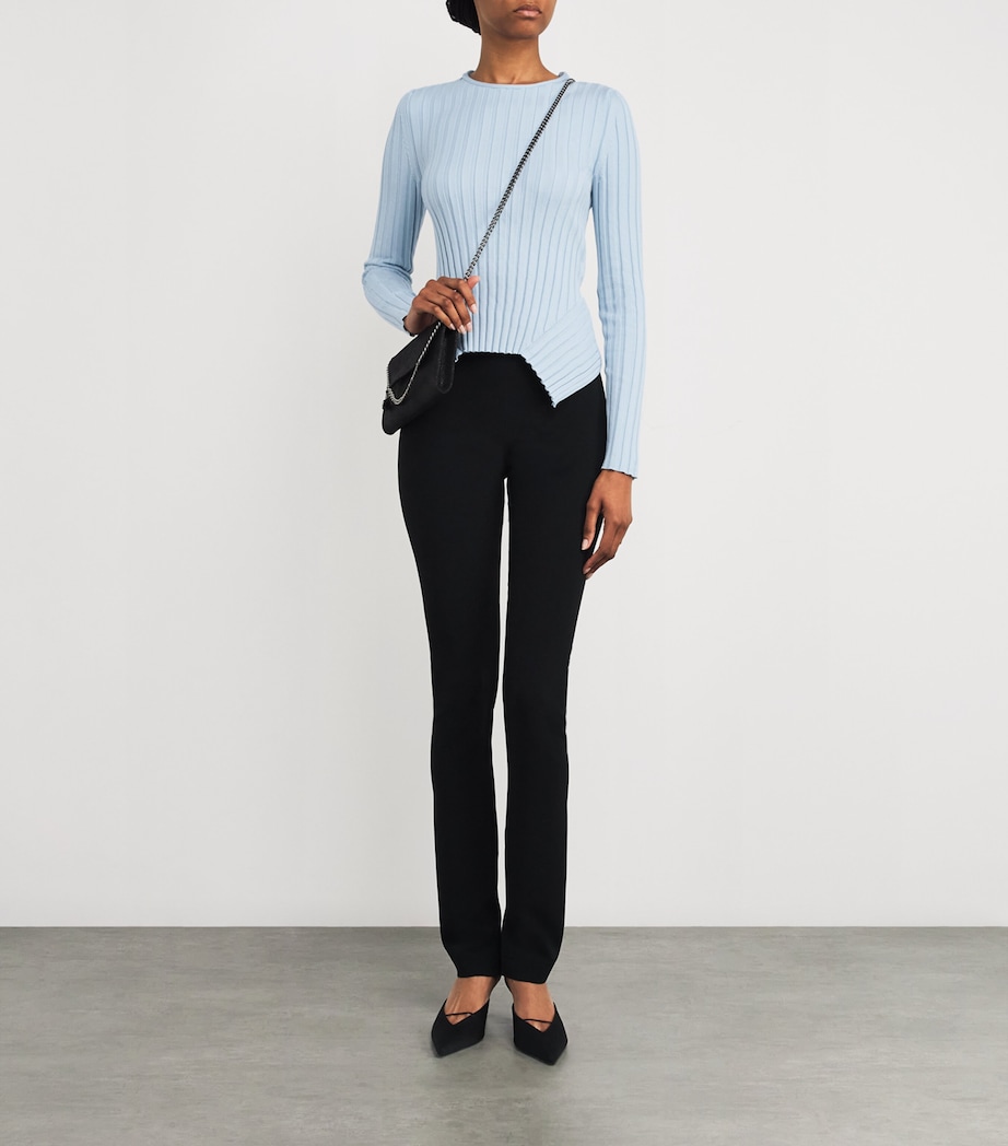Cotton Ribbed Top 4210 LIGHT BLUE Image 2