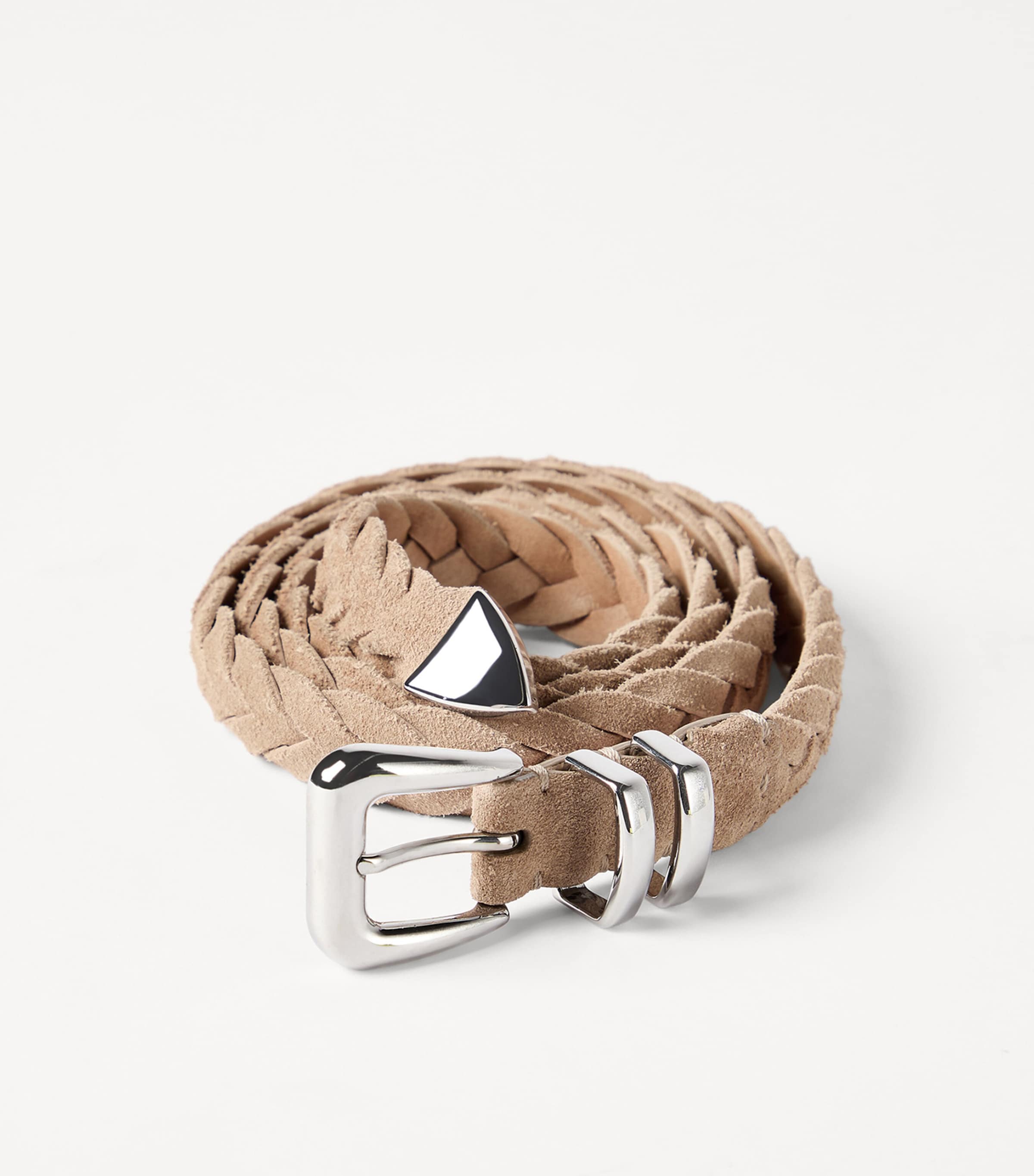 Brunello Cucinelli Leather Braided Belt Image 3