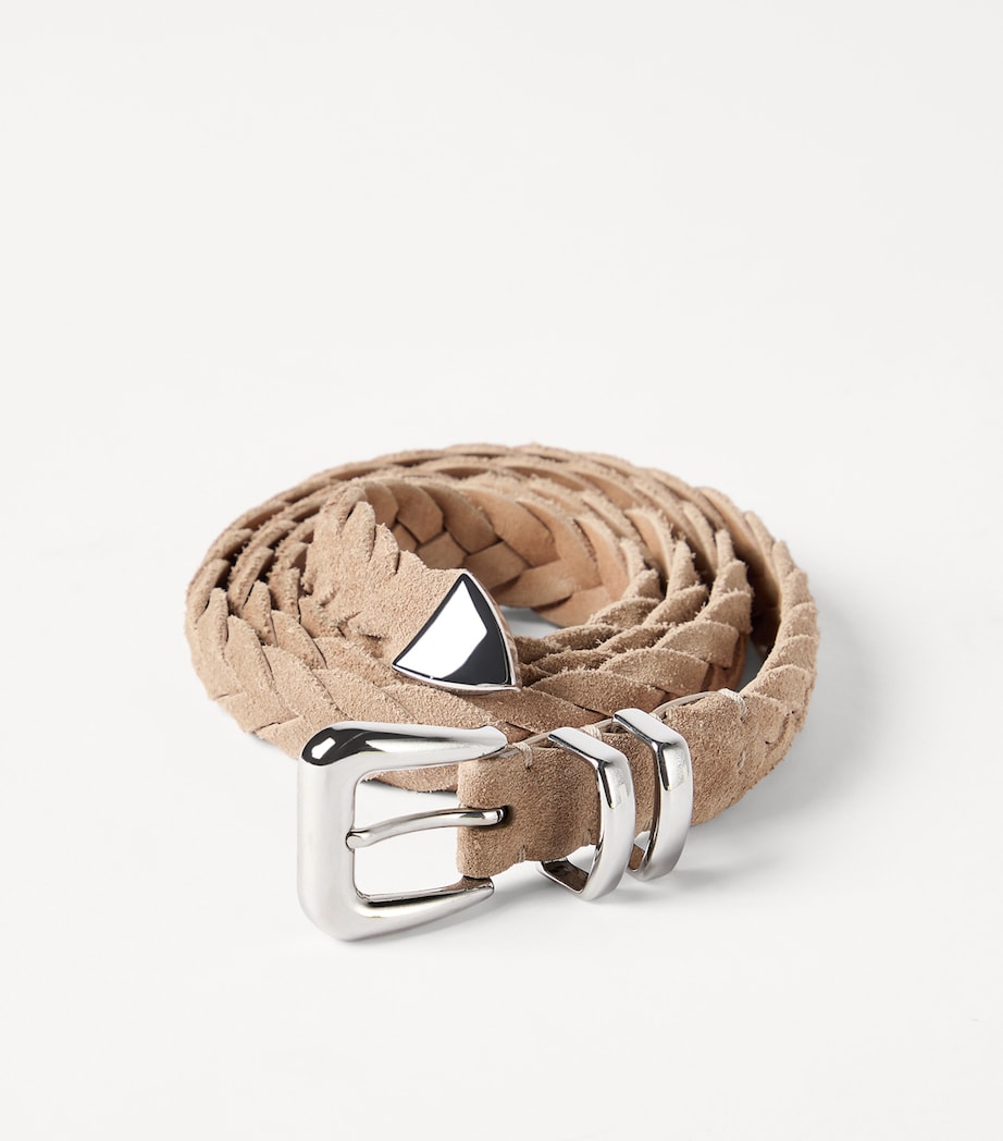 Brunello Cucinelli Leather Braided Belt Image 3