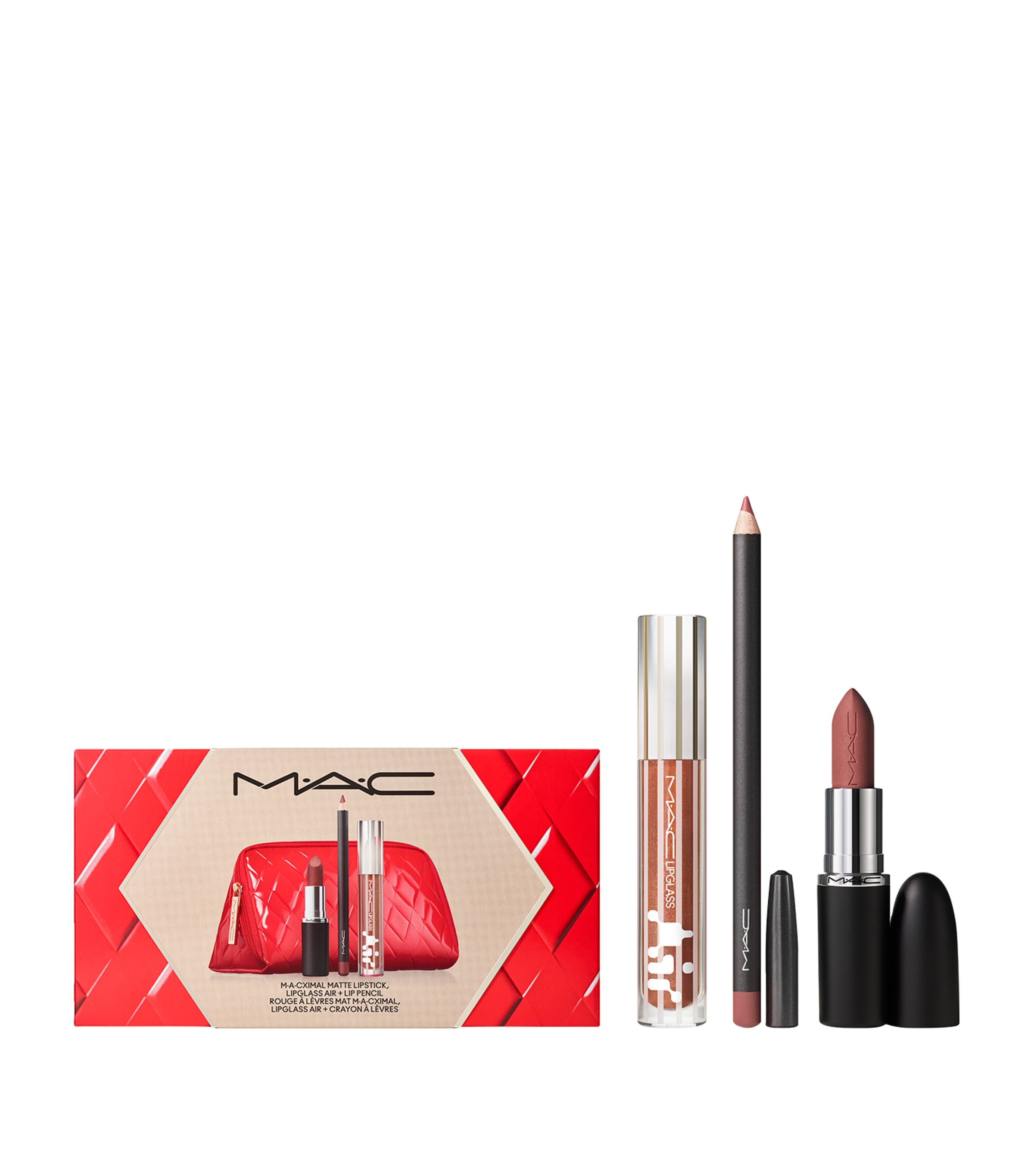 Mac Ac Nude Trending Tomorrow Lip Trio Gift Set In Multi