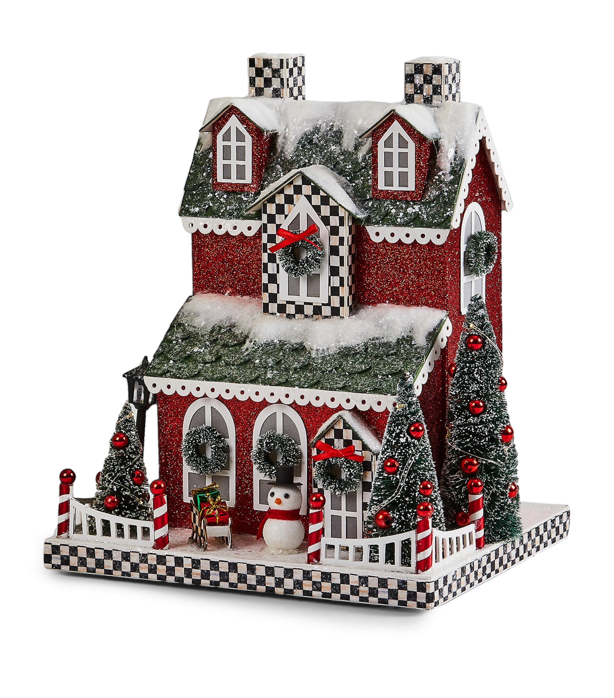 Shop Mackenzie-childs Cozy Christmas Illuminated House Ornament