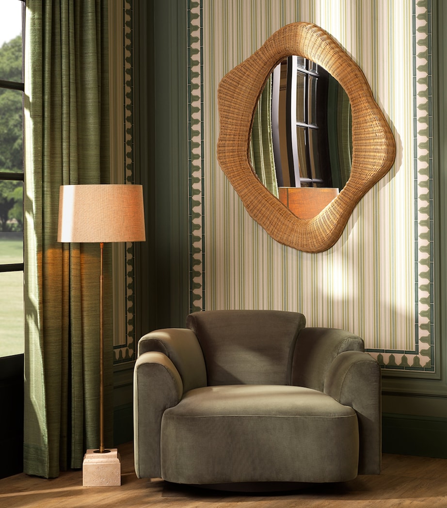 Eichholtz Velvet Marbella Swivel Chair Green Image 2
