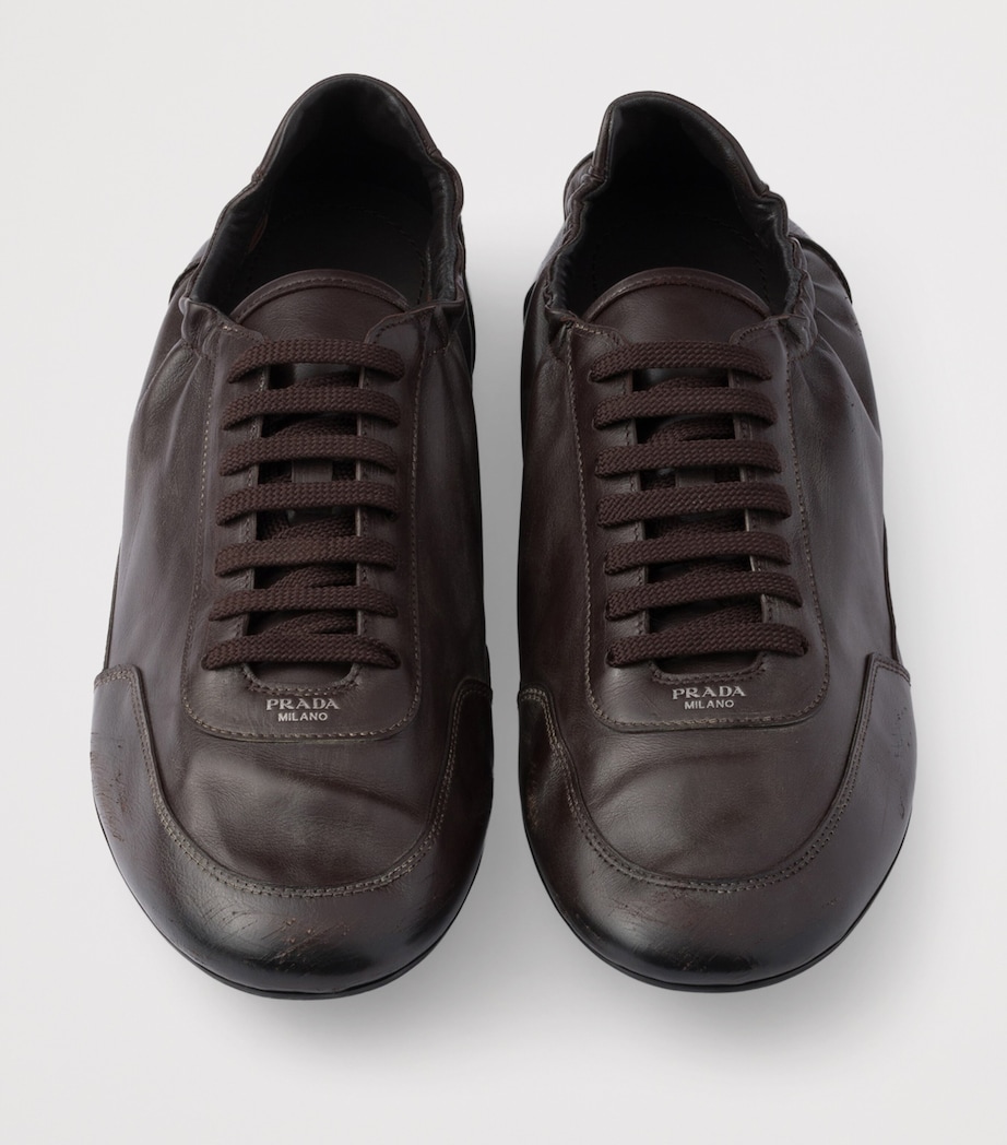 Leather Collapse Sneakers F0003 Image 3