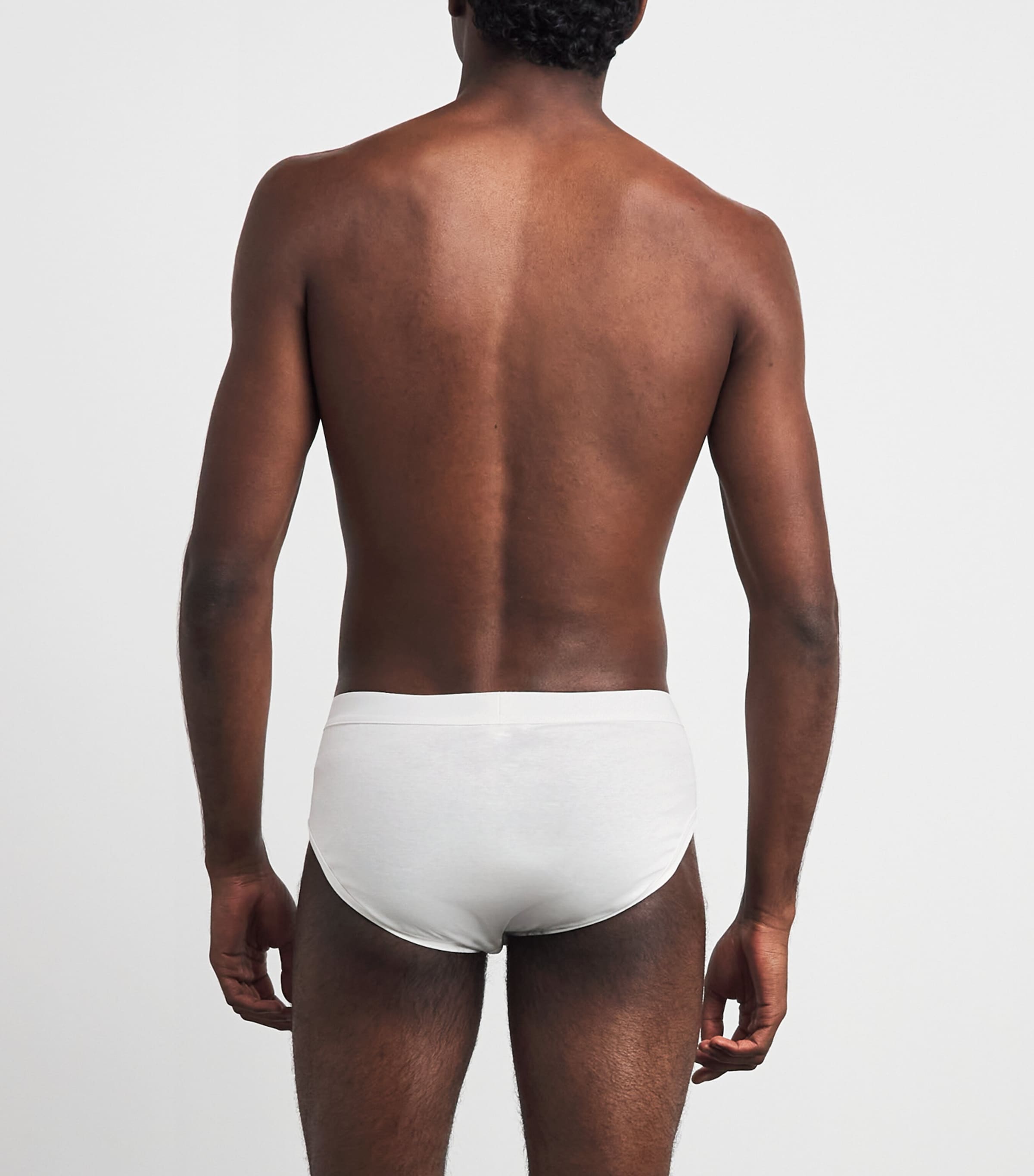 Zimmerli Mens Sea Island Cotton Briefs White Image 3