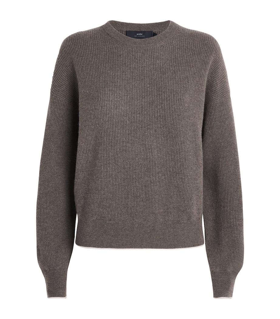 arch 4 Womens Cashmere New Cornwall Sweater Sable Marl Image 1