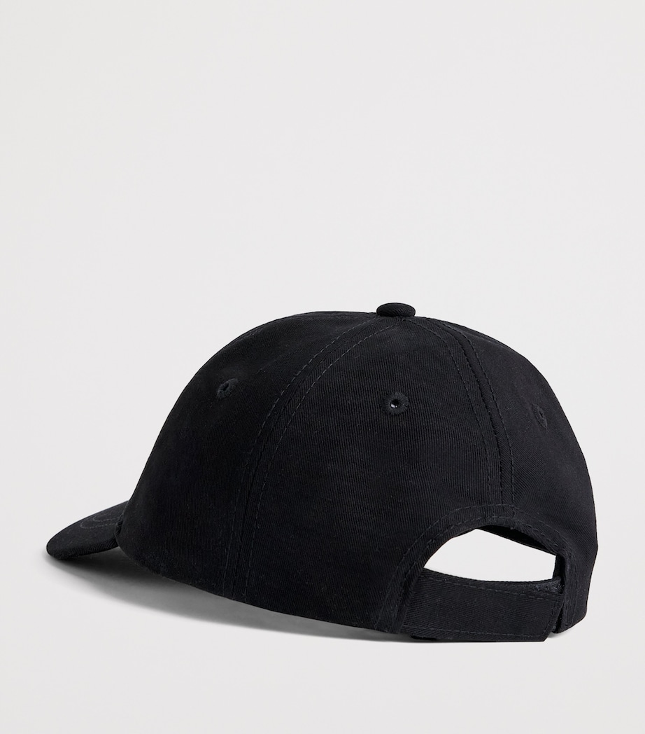 Palm Angels Kids Cotton Logo Cap Nero/black Image 2