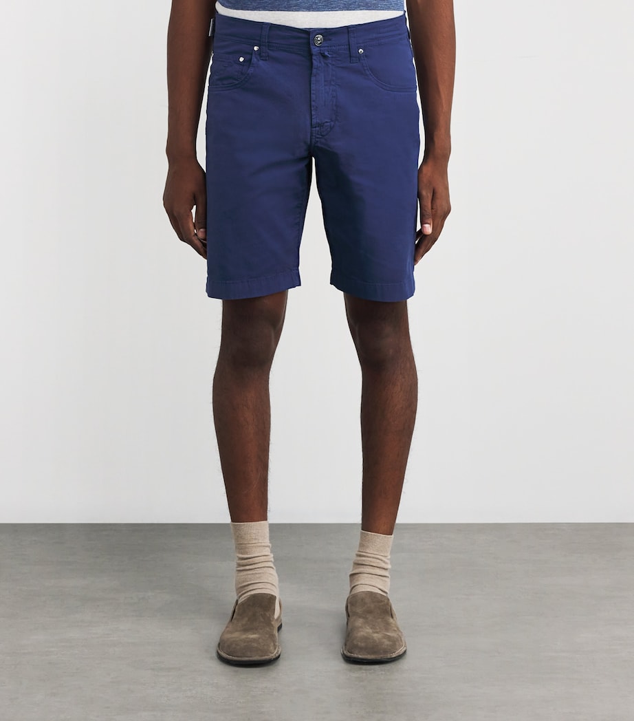 Stretch Cotton Nicolas Bermuda Shorts Y63 Image 3