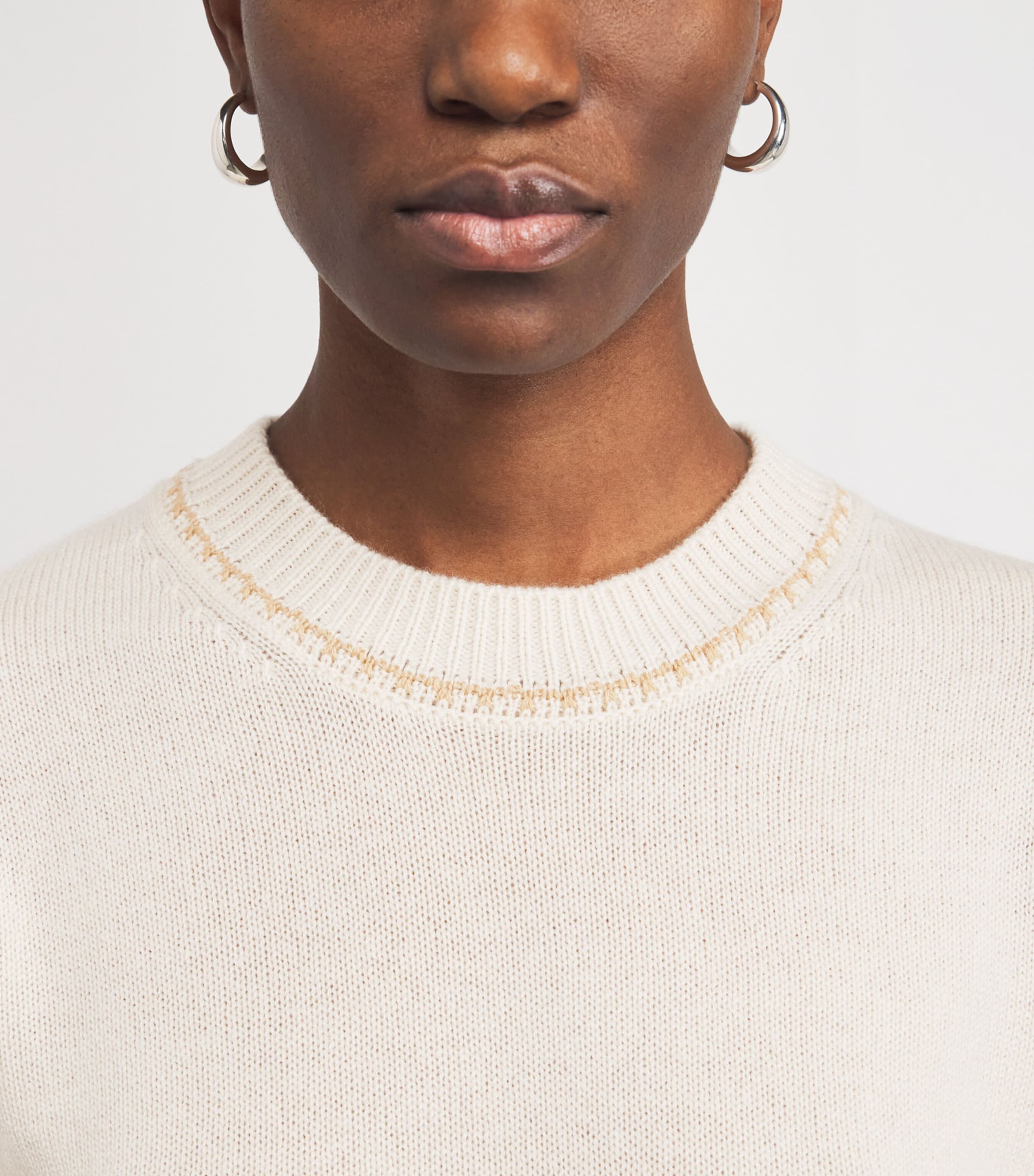 Virgin Wool-Cashmere Sweater 41/41 OATMEAL Image 6